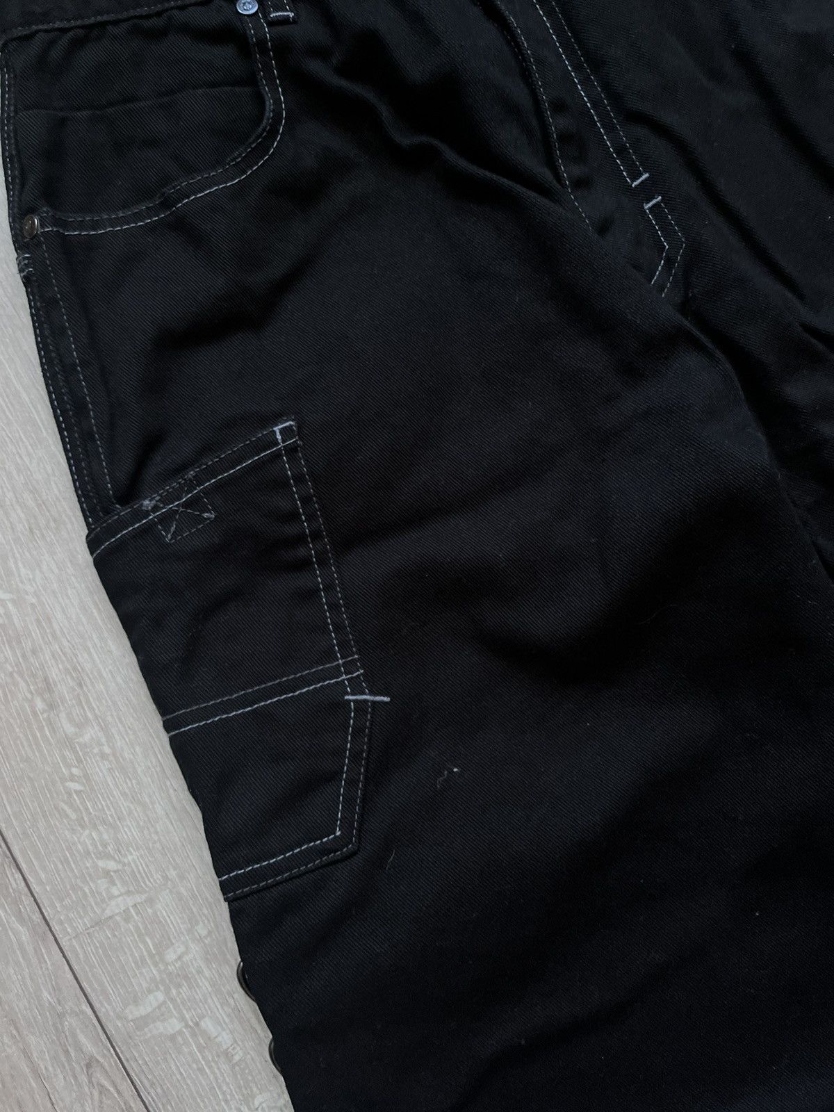 Japanese Brand Vintage Overzeas Y2K Baggy Punk Death Metal Pants Rap Opium Size US 32 / EU 48 - 5 Thumbnail