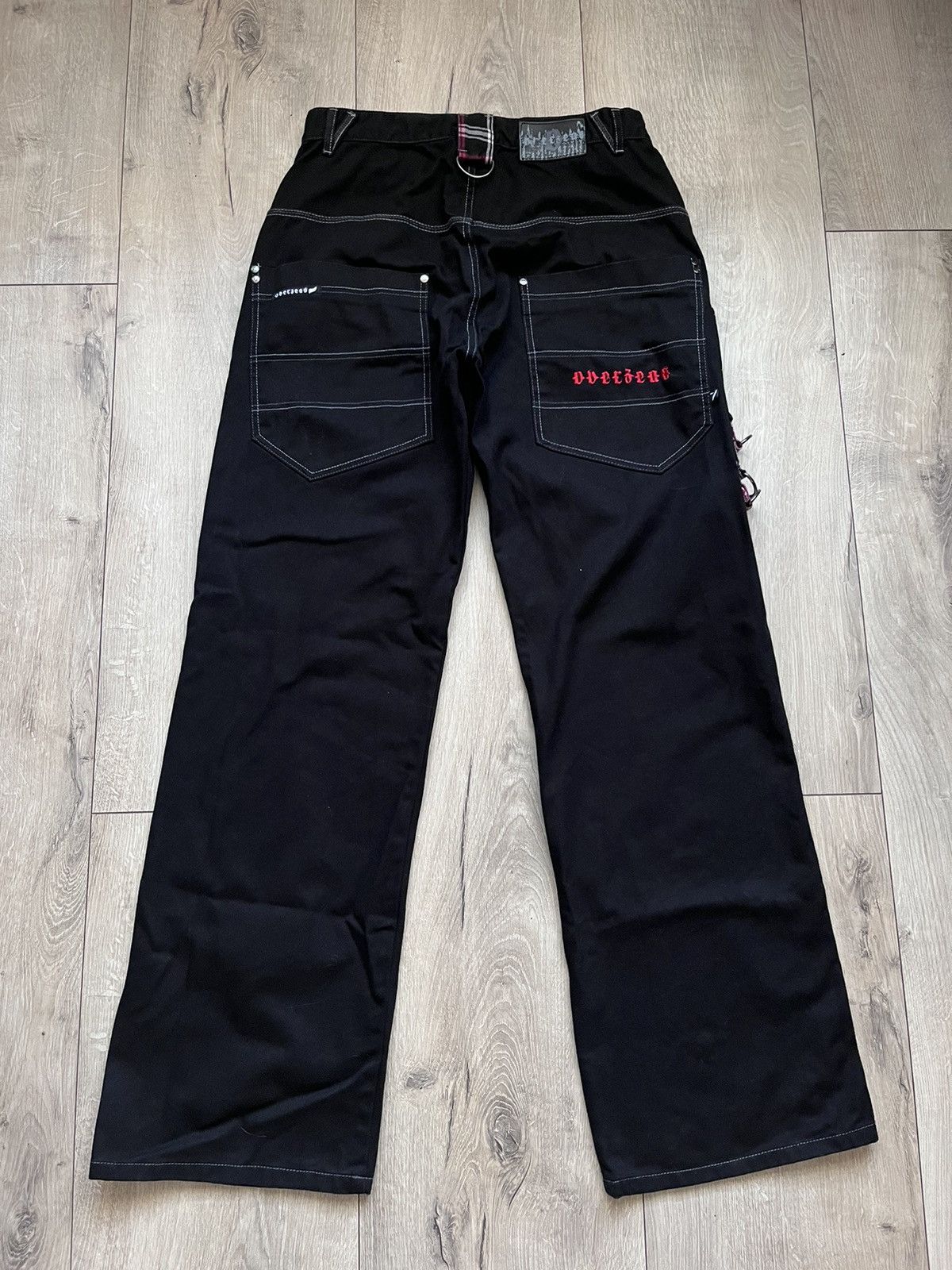 Japanese Brand Vintage Overzeas Y2K Baggy Punk Death Metal Pants Rap Opium Size US 32 / EU 48 - 2 Thumbnail