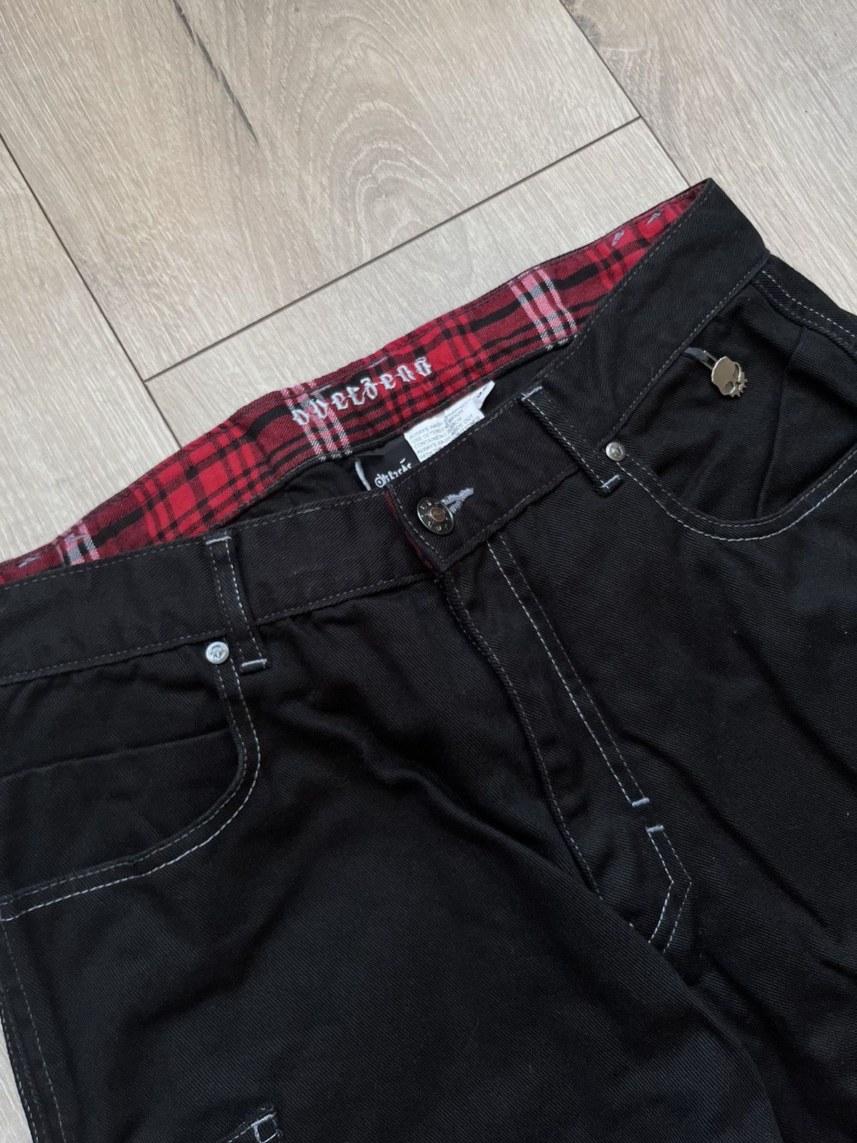 Japanese Brand Vintage Overzeas Y2K Baggy Punk Death Metal Pants Rap Opium Size US 32 / EU 48 - 4 Thumbnail