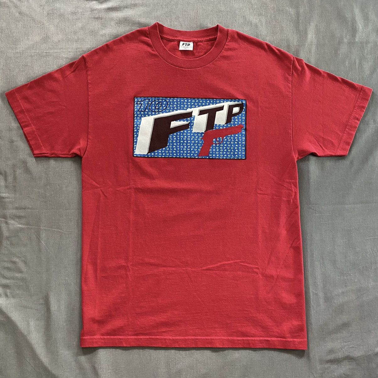 Fuck The Population FTP Wordsearch Gun Tee Size US L / EU 52-54 / 3 - 1 Thumbnail