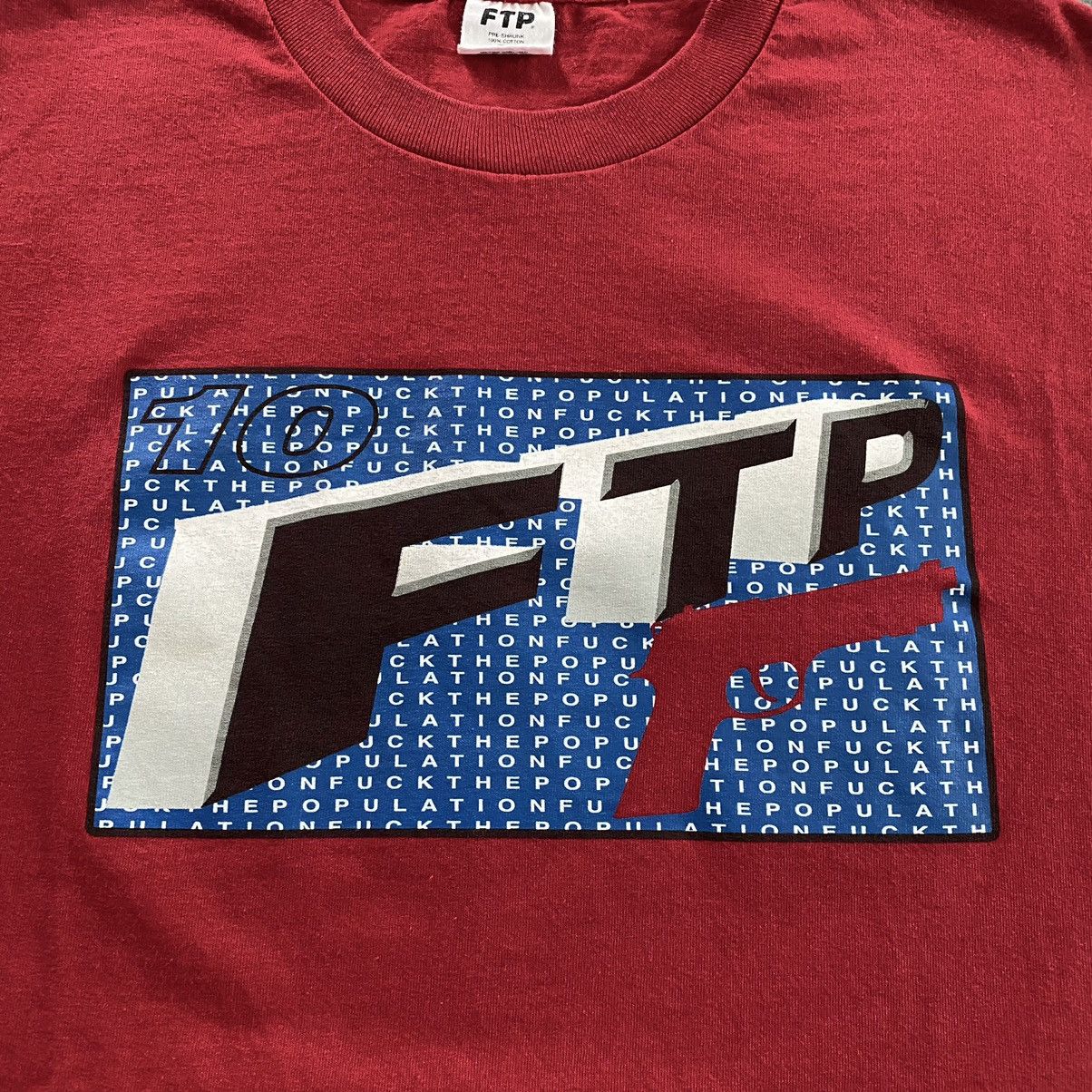 Fuck The Population FTP Wordsearch Gun Tee Size US L / EU 52-54 / 3 - 2 Thumbnail