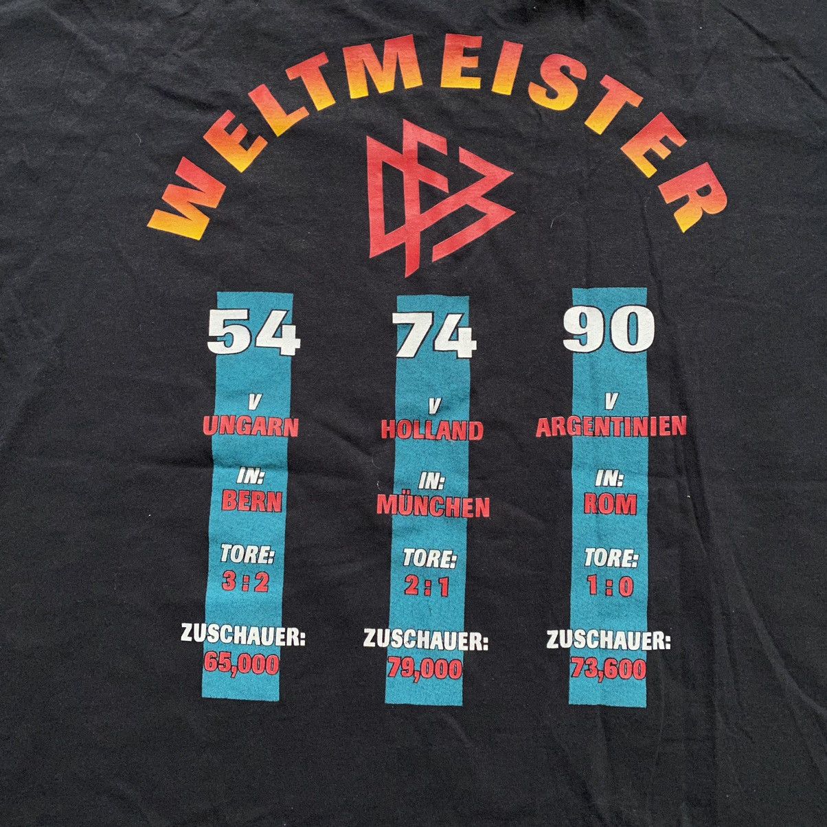 Adidas ADIDAS 90s DEUTSCHLAND FOOTBALL CHAMPIONSHIP WELTMEISTER TEE Size US XL / EU 56 / 4 - 4 Thumbnail