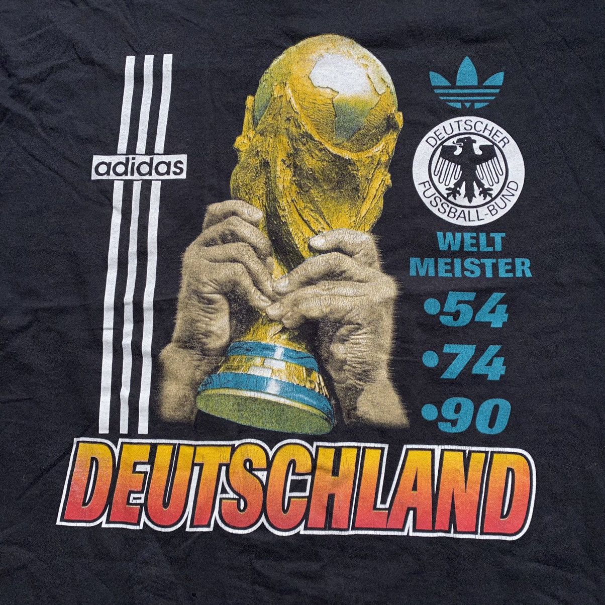 Adidas ADIDAS 90s DEUTSCHLAND FOOTBALL CHAMPIONSHIP WELTMEISTER TEE Size US XL / EU 56 / 4 - 3 Thumbnail