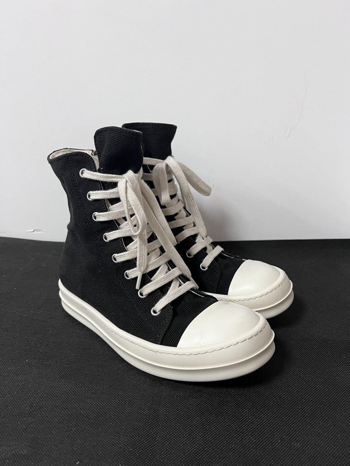 Rick Owens Drkshdw Rick owens drkshdw ramones high top sneakers Size US 6.5 / IT 36.5 - 5 Thumbnail