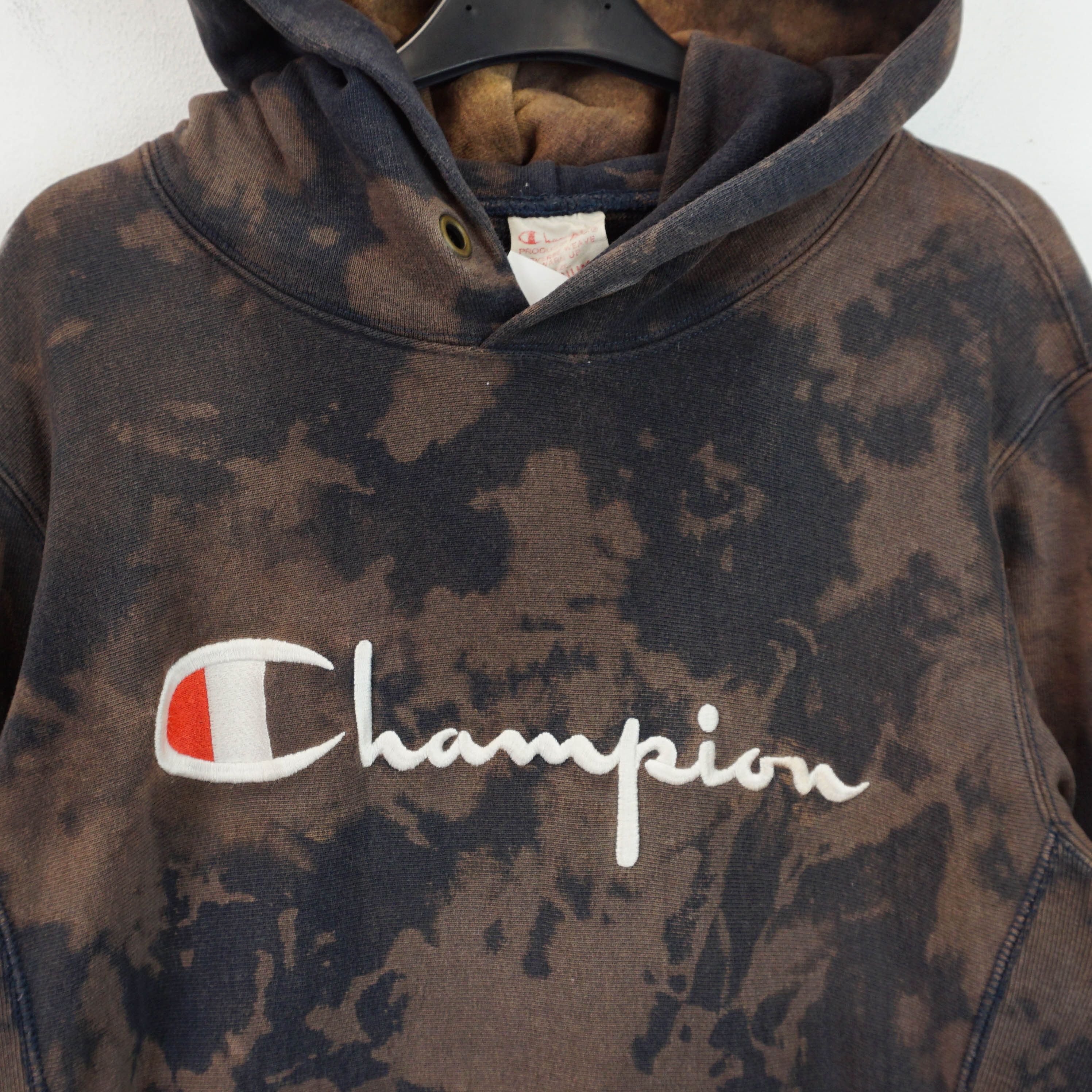 Champion Reverse Weave Bleached Hoodie Size M / US 6-8 / IT 42-44 - 2 Thumbnail