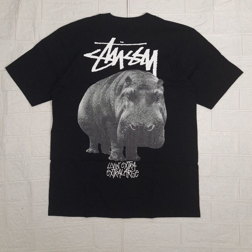 image of Stussy Big Hippo Tshirt in Black, Men's (Size XL)