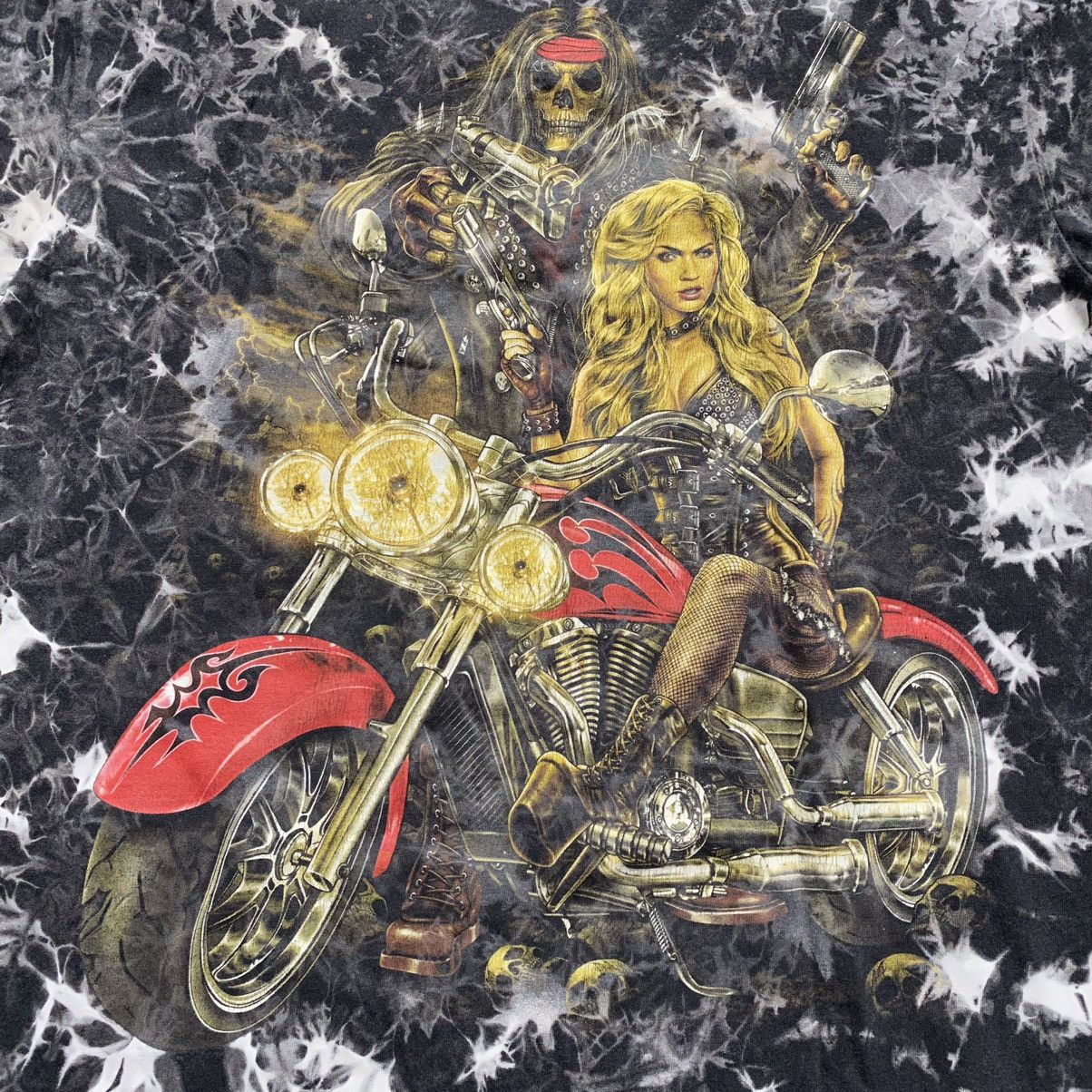 Harley Davidson VINTAGE WILD MOTORCYCLES SKELETON TRIBALS BIKE TEE Size US M / EU 48-50 / 2 - 3 Thumbnail