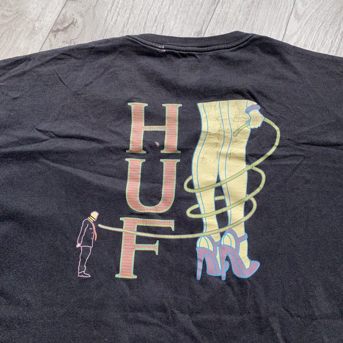 Huf AMAZING HUF SKATEBOARDING GIRL LEGS FADED T SHIRT Size US XL / EU 56 / 4 - 4 Thumbnail