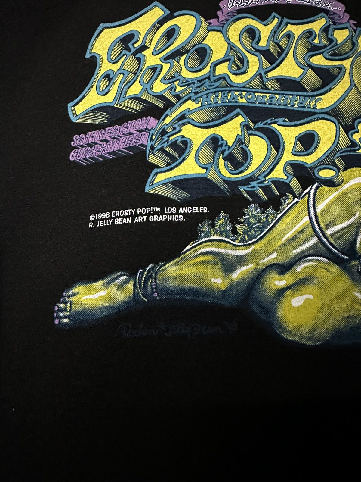 Hook-Ups × Vintage Vintage 90s Erosty Pop Rockin Jelly Bean Tee Size US M / EU 48-50 / 2 - 7 Thumbnail