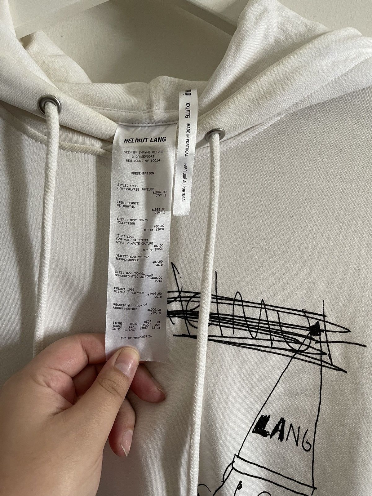 Helmut Lang Sad Puppy Helmut Lang Hoodie Size US XXL / EU 58 / 5 - 4 Thumbnail