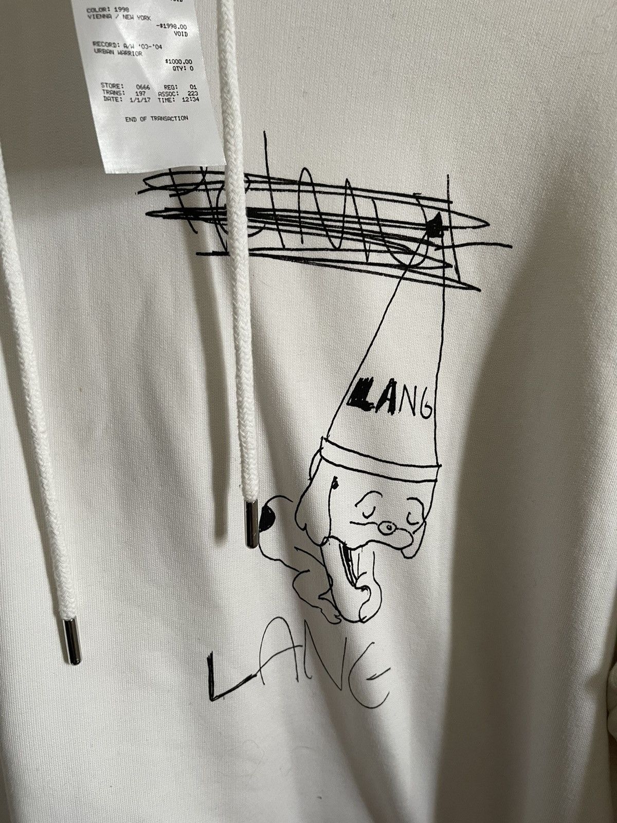 Helmut Lang Sad Puppy Helmut Lang Hoodie Size US XXL / EU 58 / 5 - 3 Thumbnail