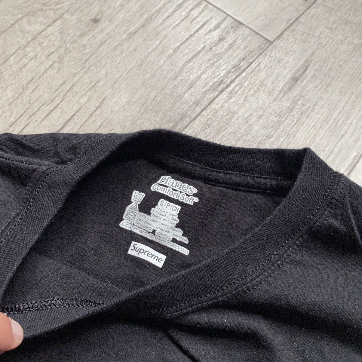 Hanes × Supreme SUPREME HANES MINIMAL BOX LOGO T SHIRT Size US S / EU 44-46 / 1 - 3 Thumbnail