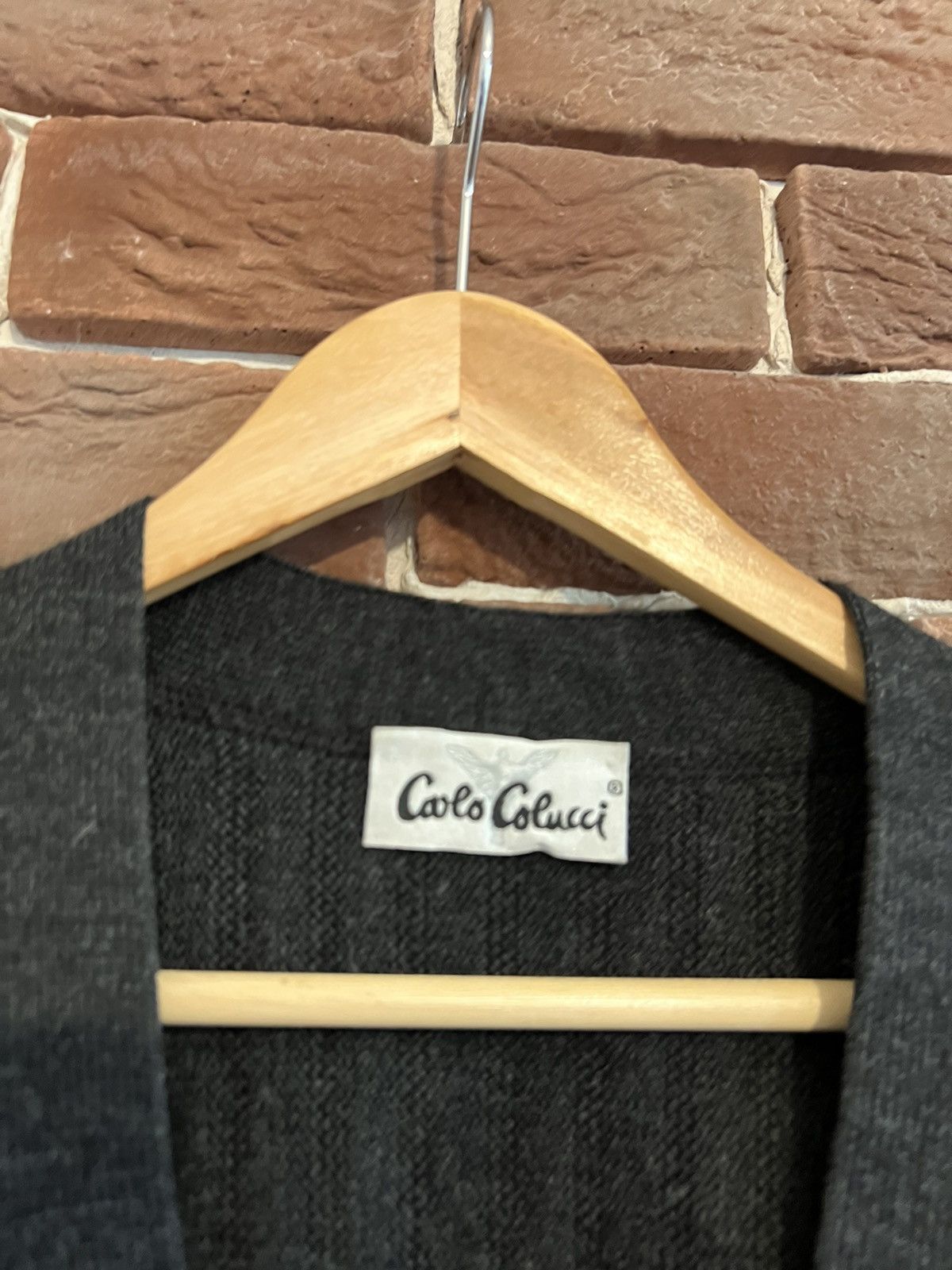 Carlo Colucci Carlo Colucci Vintage Coogi Style Grey Cardigan 52 Knit Hype Size US L / EU 52-54 / 3 - 5 Thumbnail