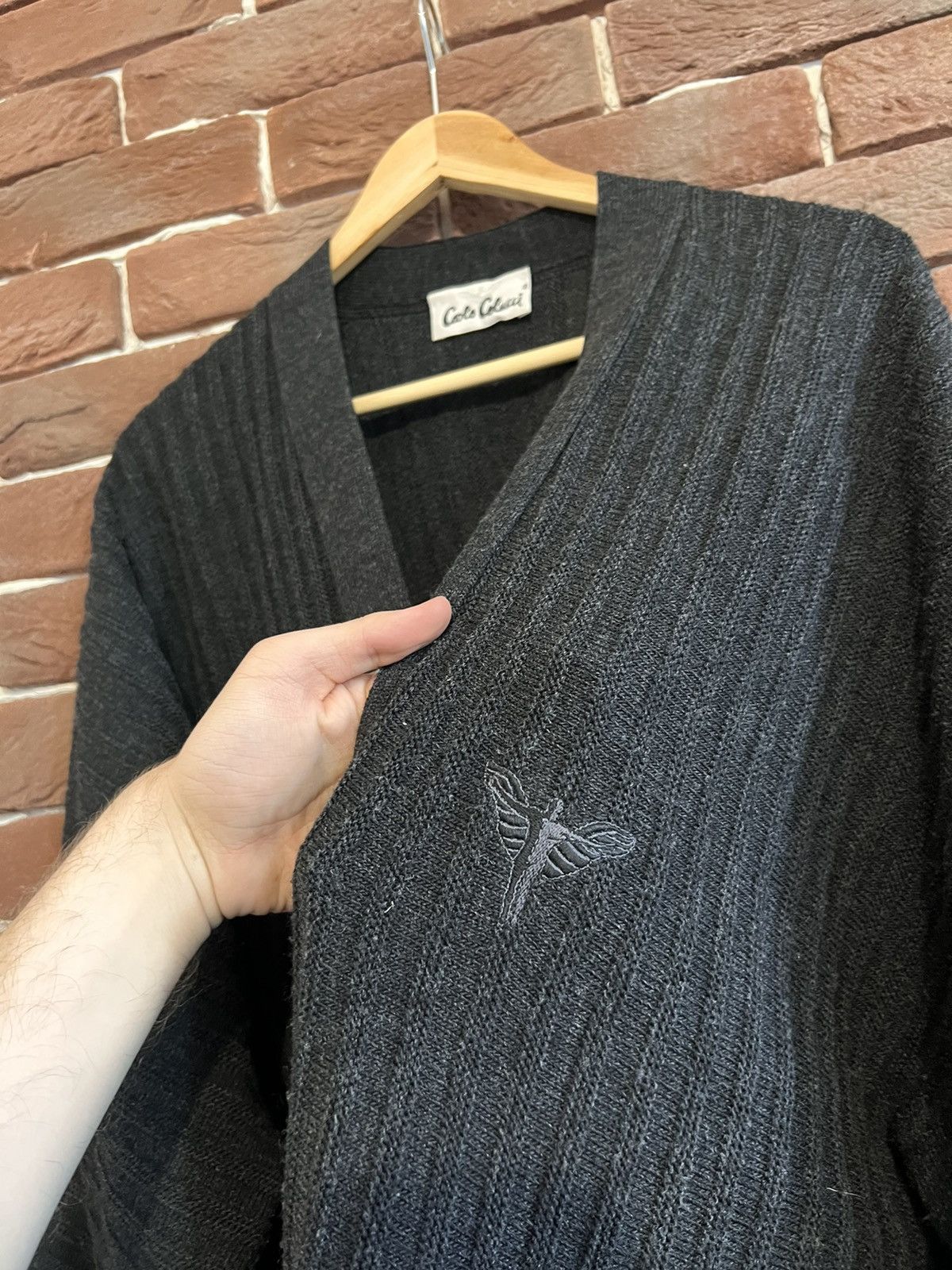 Carlo Colucci Carlo Colucci Vintage Coogi Style Grey Cardigan 52 Knit Hype Size US L / EU 52-54 / 3 - 3 Thumbnail