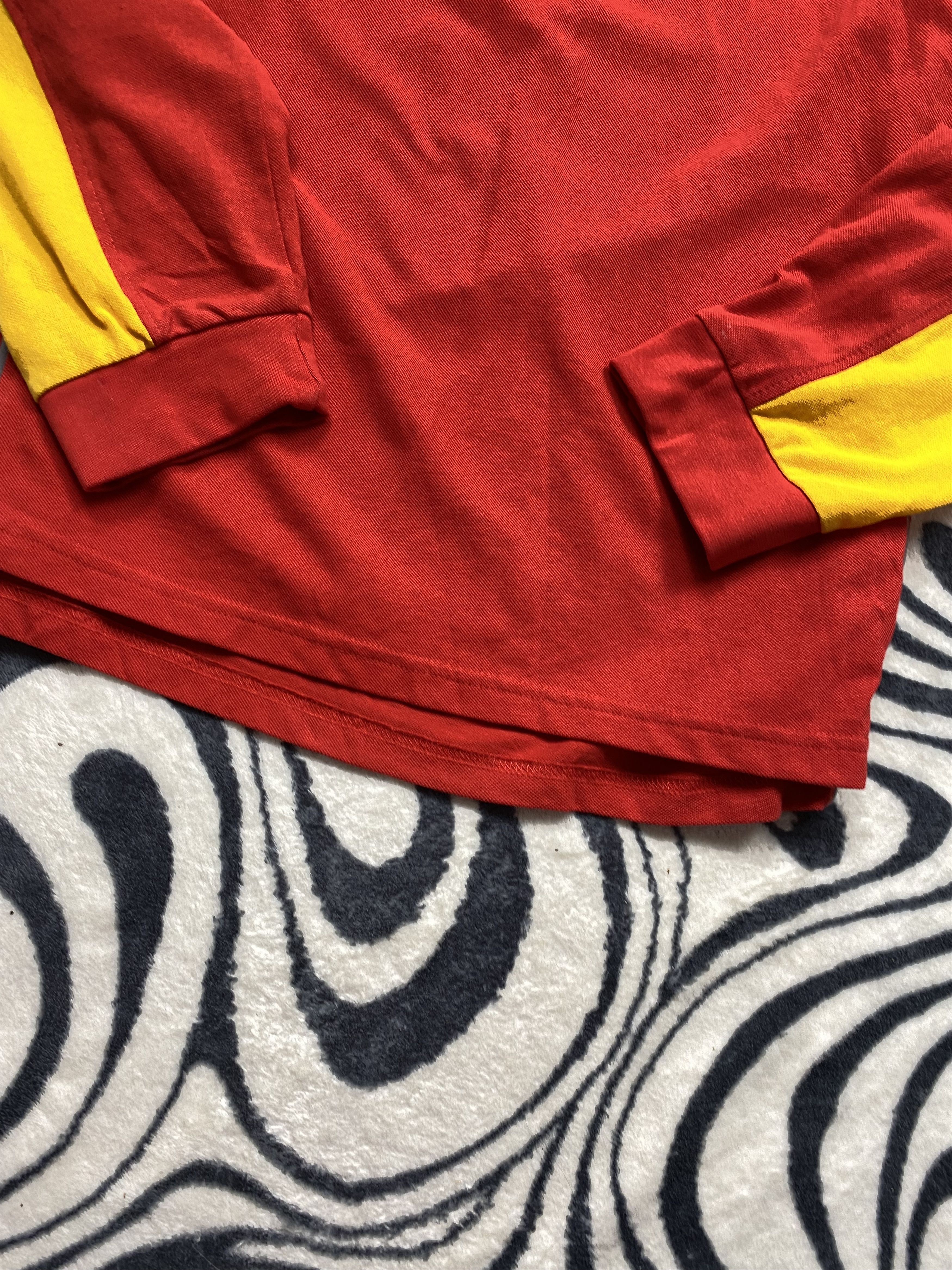 Ferrari × Vintage Shell Ferrari Vintage Mens Long Sleeve Polo Shirt Tee Y2K Size US L / EU 52-54 / 3 - 3 Thumbnail