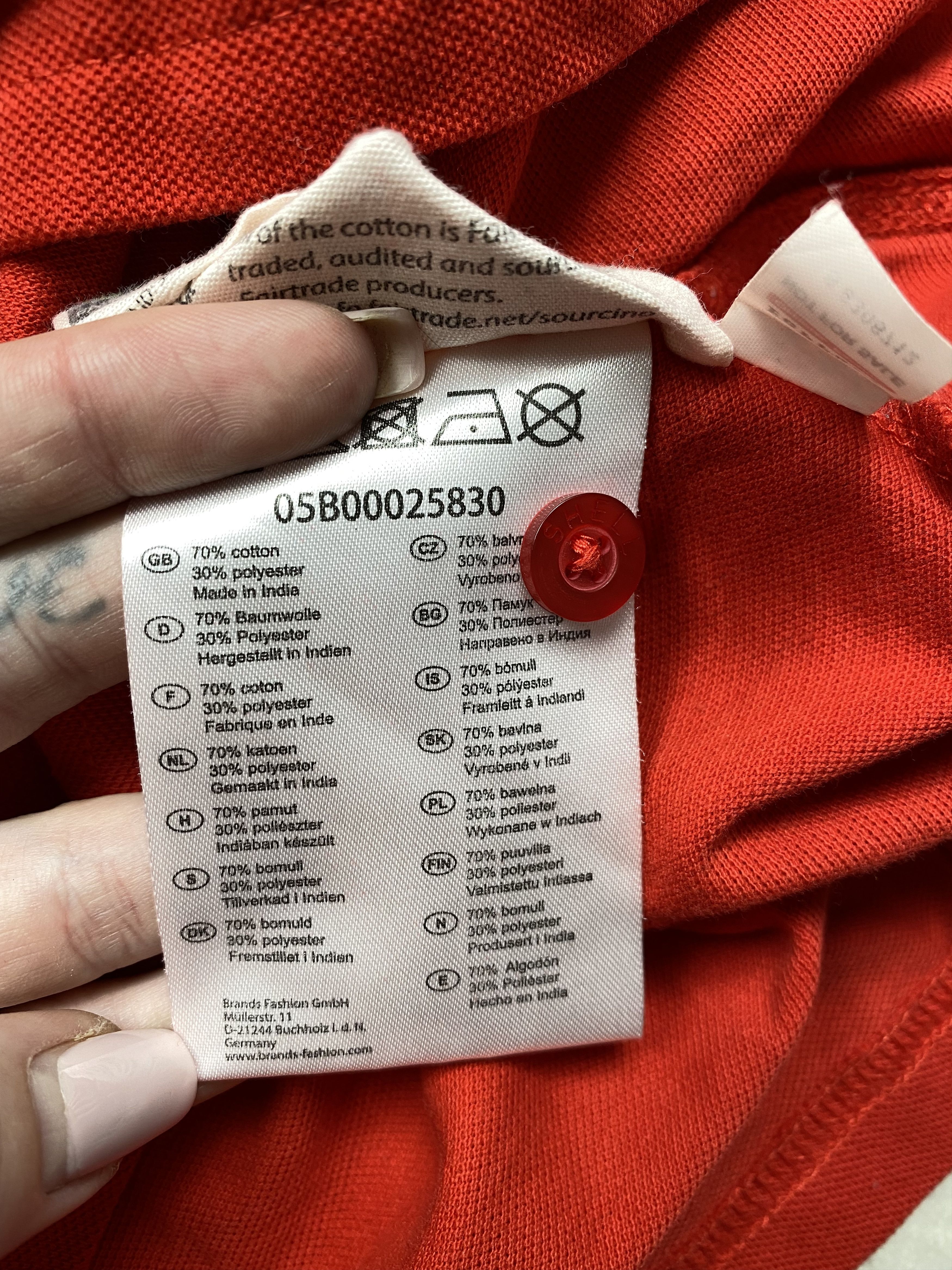 Ferrari × Vintage Shell Ferrari Vintage Mens Long Sleeve Polo Shirt Tee Y2K Size US L / EU 52-54 / 3 - 6 Thumbnail