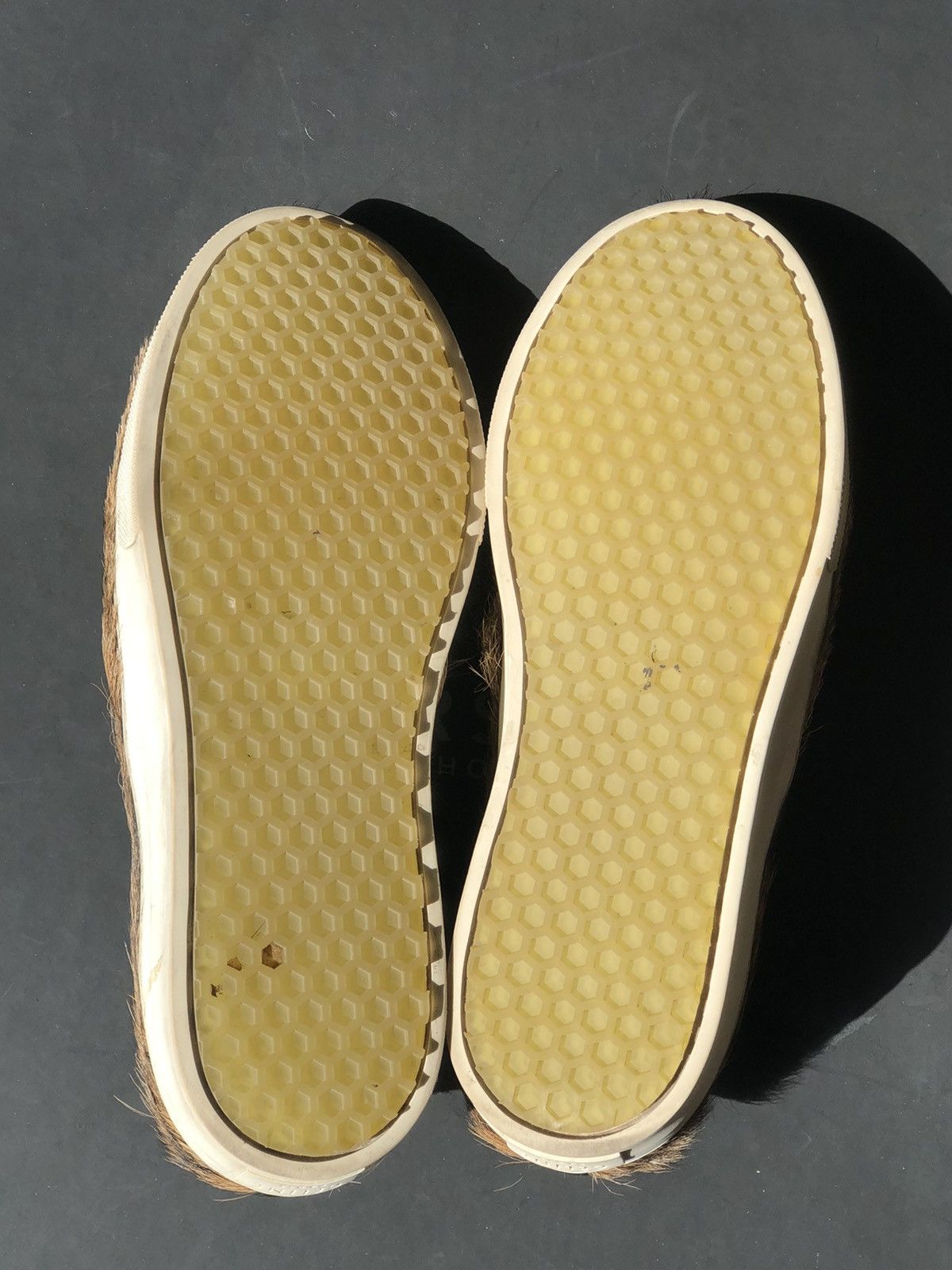 Celine Phoebe Philo Slip On Sneaker in Natural Hairy Goatskin Size US 7 / IT 37 - 7 Thumbnail