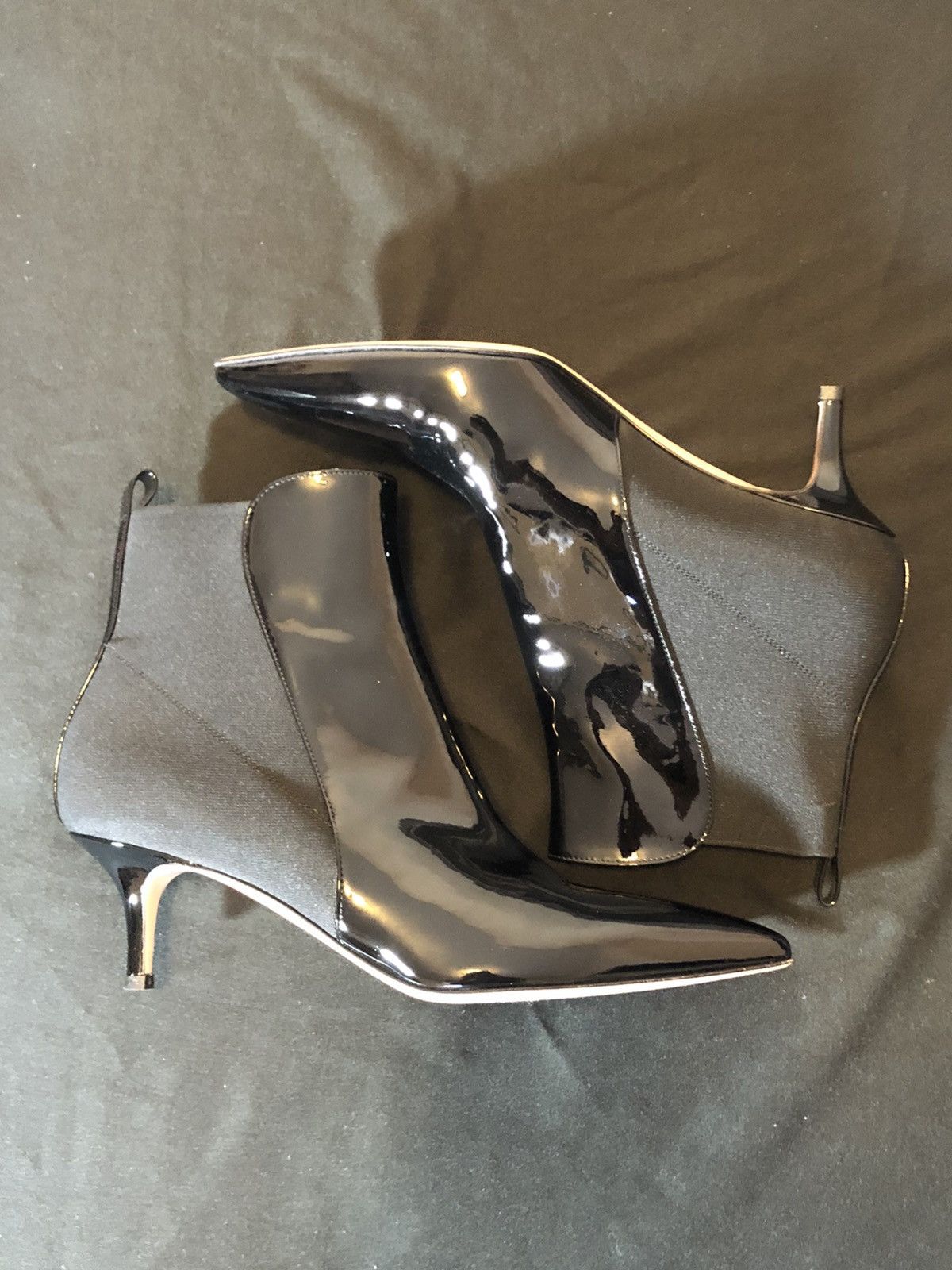 Gianvito Rossi Gianvito Rossi Brand New 55 Patent-Leather Ankle Boots Size US 8 / IT 38 - 3 Thumbnail