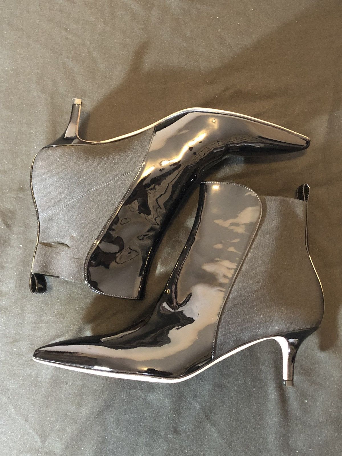 Gianvito Rossi Gianvito Rossi Brand New 55 Patent-Leather Ankle Boots Size US 8 / IT 38 - 4 Thumbnail