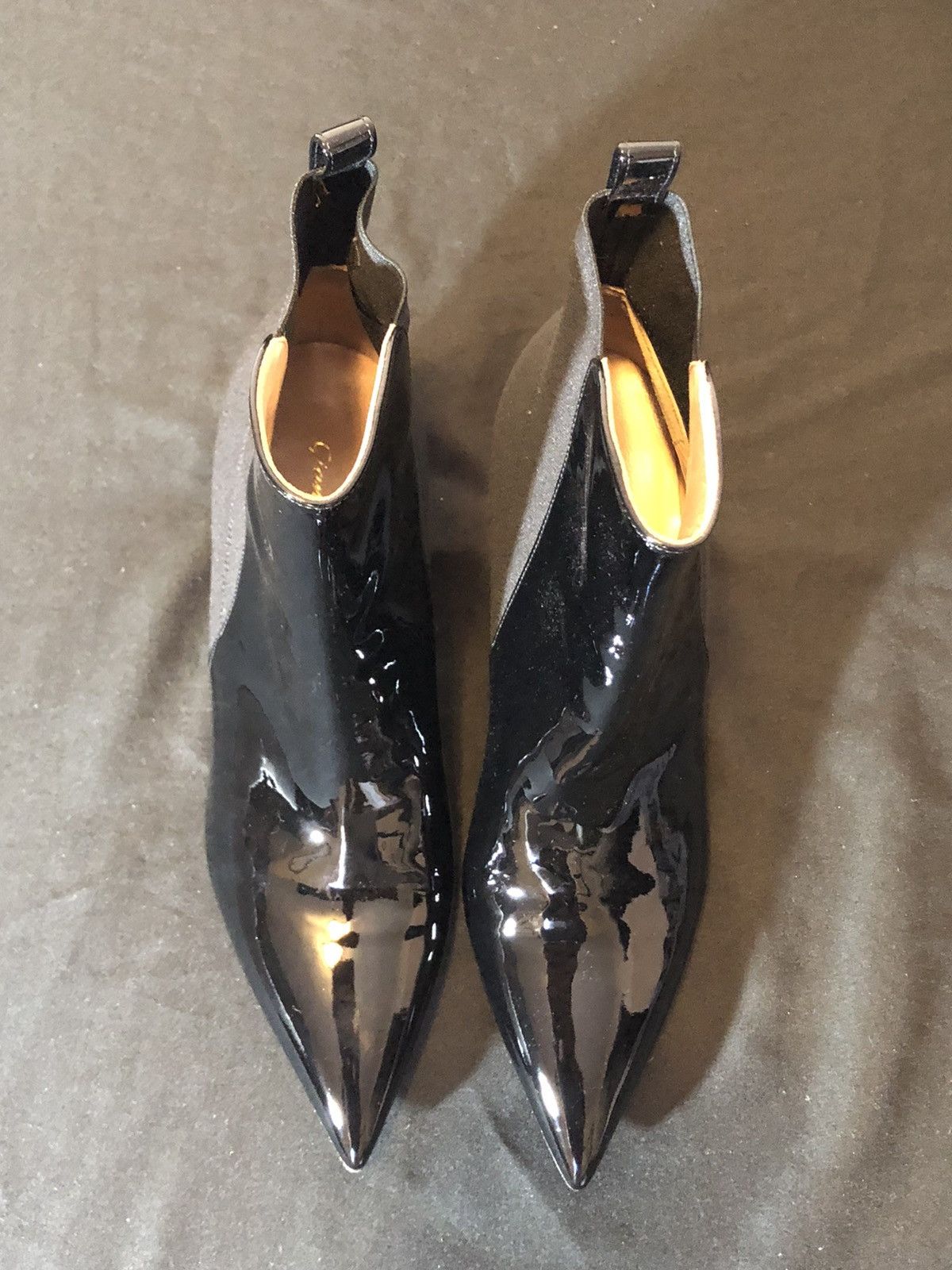 Gianvito Rossi Gianvito Rossi Brand New 55 Patent-Leather Ankle Boots Size US 8 / IT 38 - 2 Thumbnail