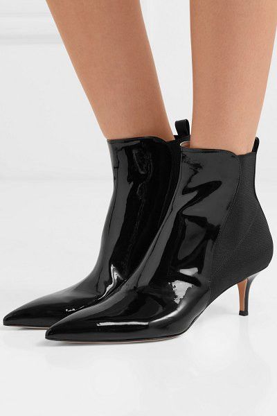 Gianvito Rossi Gianvito Rossi Brand New 55 Patent-Leather Ankle Boots Size US 8 / IT 38 - 1 Thumbnail