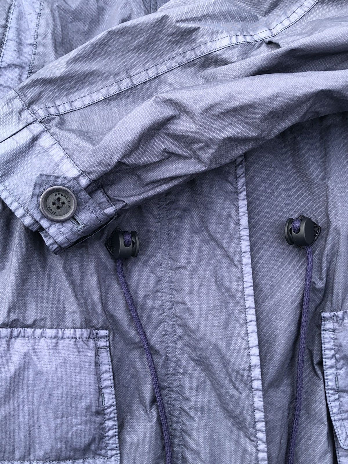 Burberry Burberry Brit Blue Indigo Fishtail Rain Jacket Parka Size US S / EU 44-46 / 1 - 6 Thumbnail