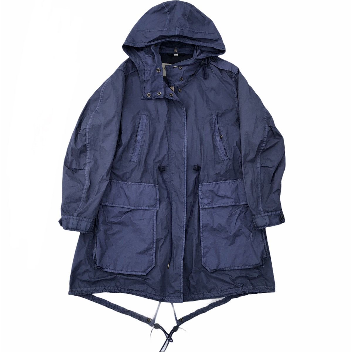 Burberry Burberry Brit Blue Indigo Fishtail Rain Jacket Parka Size US S / EU 44-46 / 1 - 1 Thumbnail