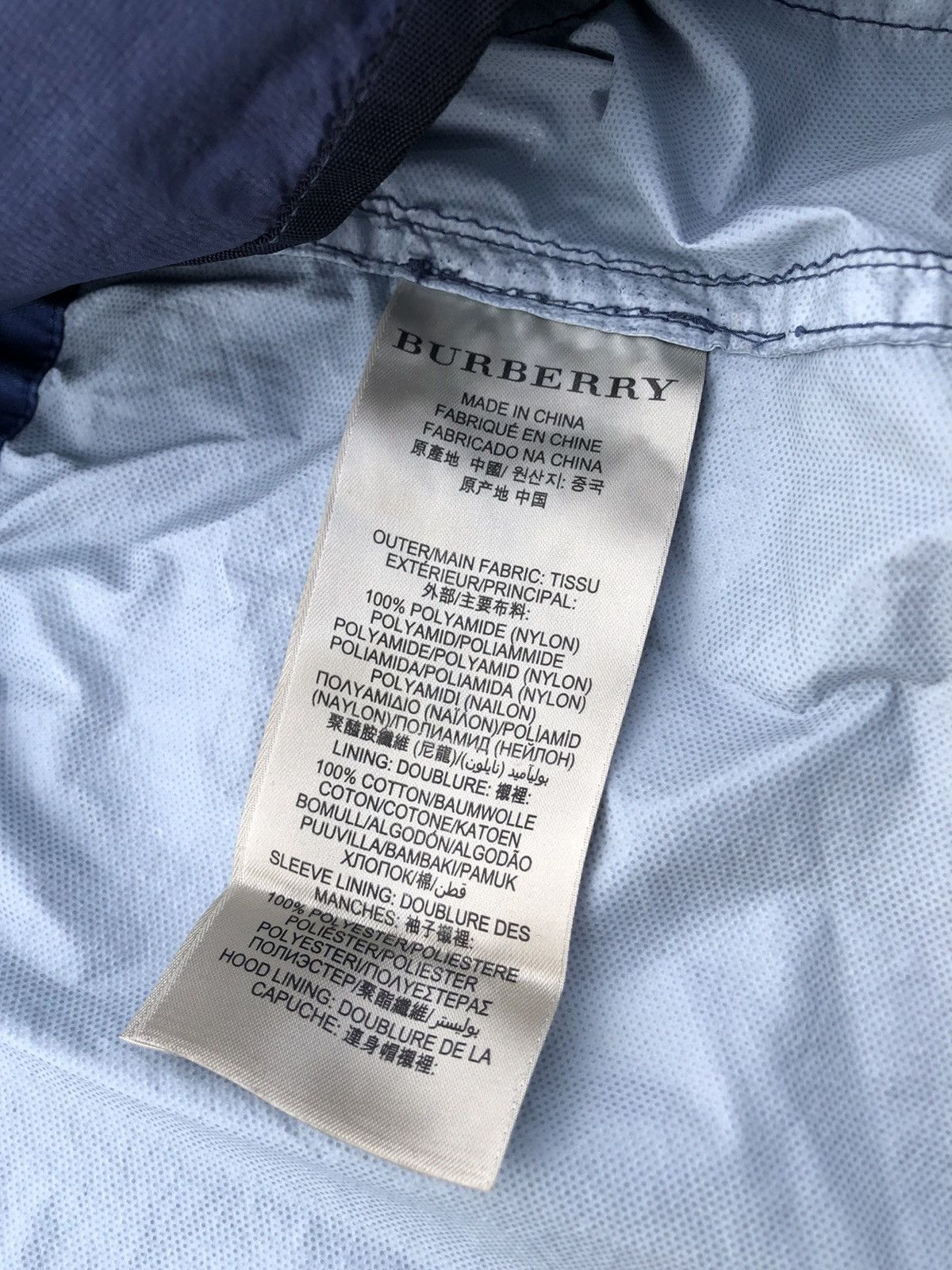 Burberry Burberry Brit Blue Indigo Fishtail Rain Jacket Parka Size US S / EU 44-46 / 1 - 5 Thumbnail