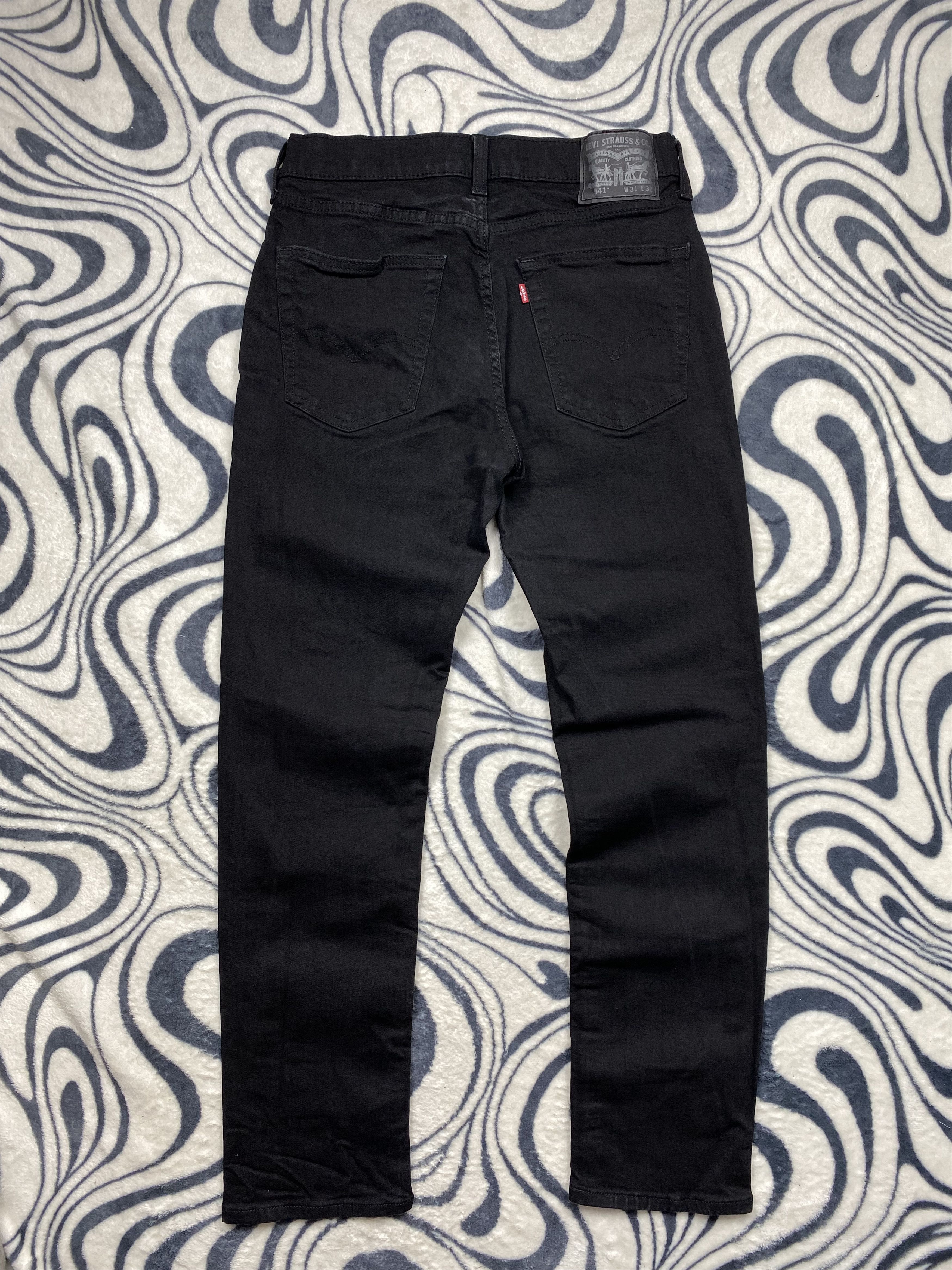 Levi's Levi's 541 Vintage Mens Black Denim Pants Y2K Jeans Size US 31 - 1 Thumbnail