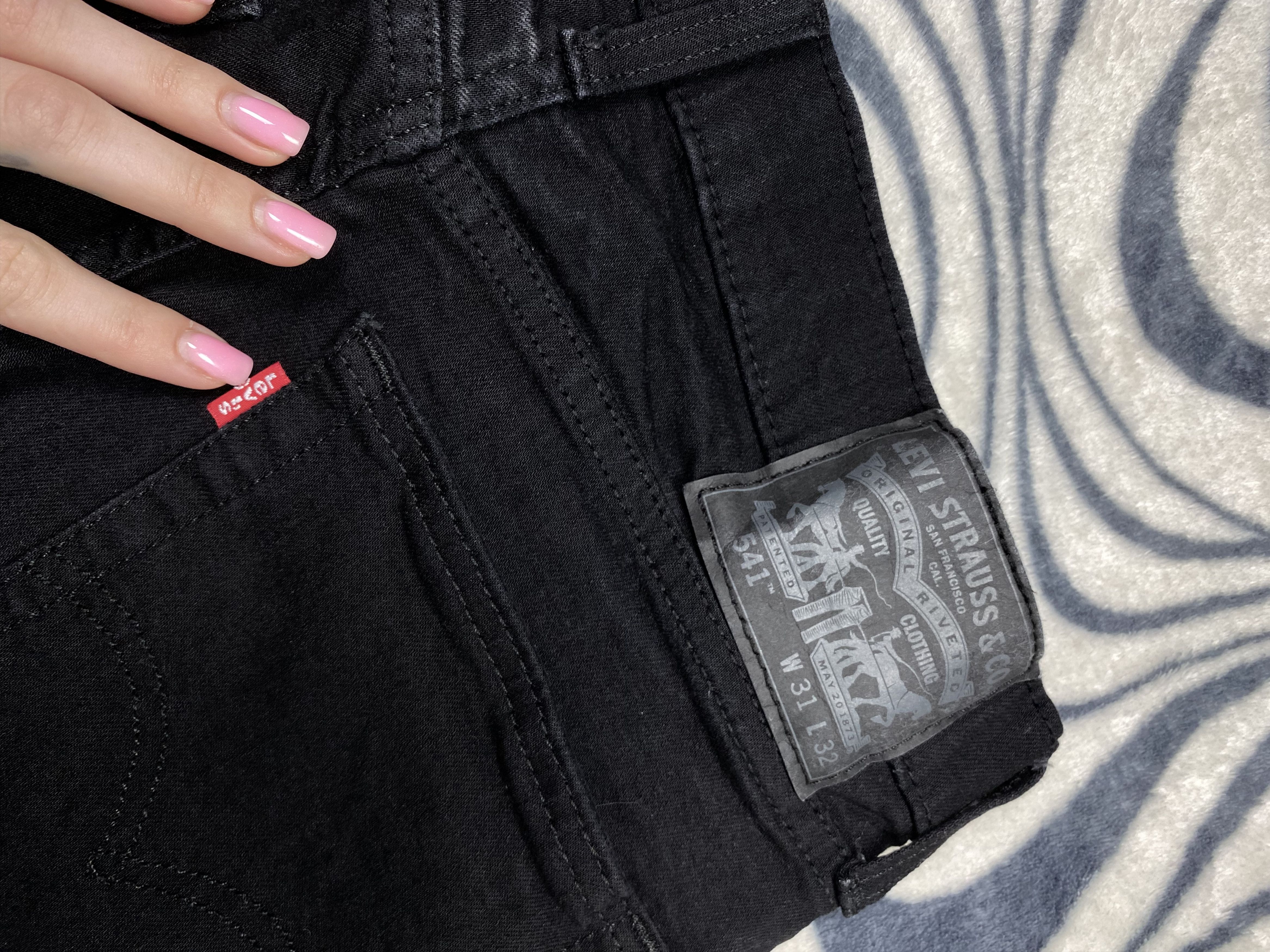 Levi's Levi's 541 Vintage Mens Black Denim Pants Y2K Jeans Size US 31 - 2 Thumbnail