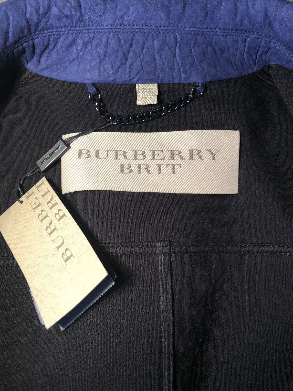 Burberry Burberry Brit Bracey Lamb Leather Coat Navy Blue BNWT $1995 Size US L / EU 52-54 / 3 - 3 Thumbnail