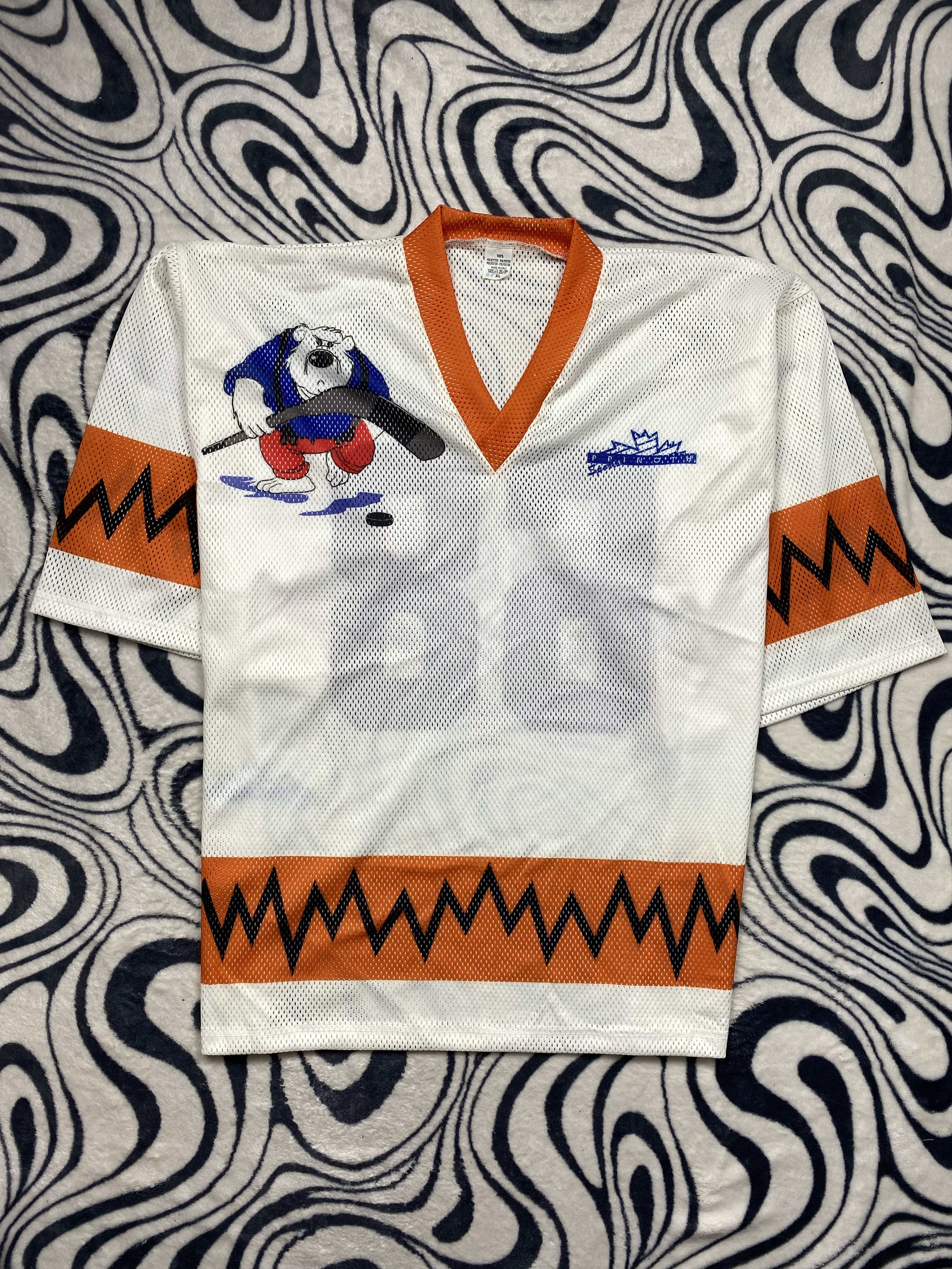 NHL Hockey Jersey 90s Vintage Made in Italy Size US XL / EU 56 / 4 - 1 Thumbnail