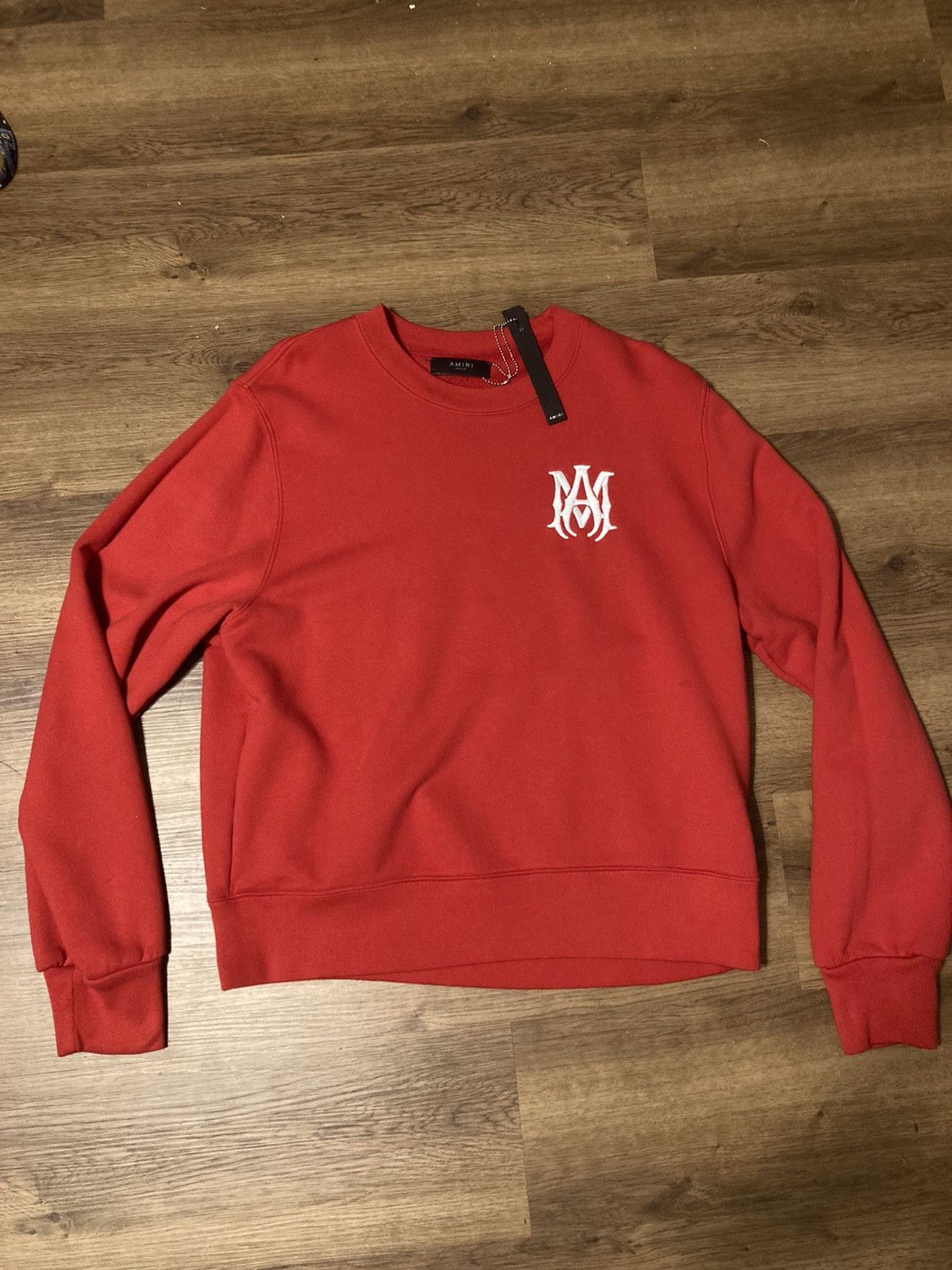 Hoodie Black Sudadera Amiri Core Logo Crewneck Hombre