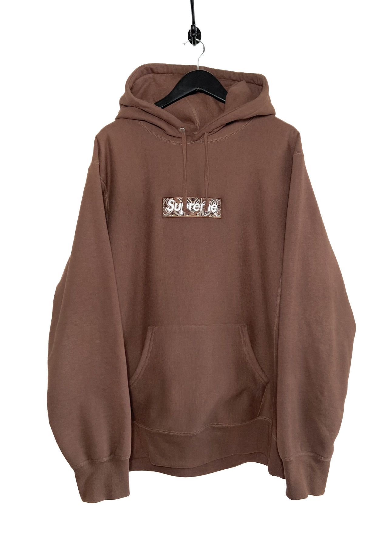 Supreme Supreme FW19 Brown Bandana Box Logo Hoodie | Grailed