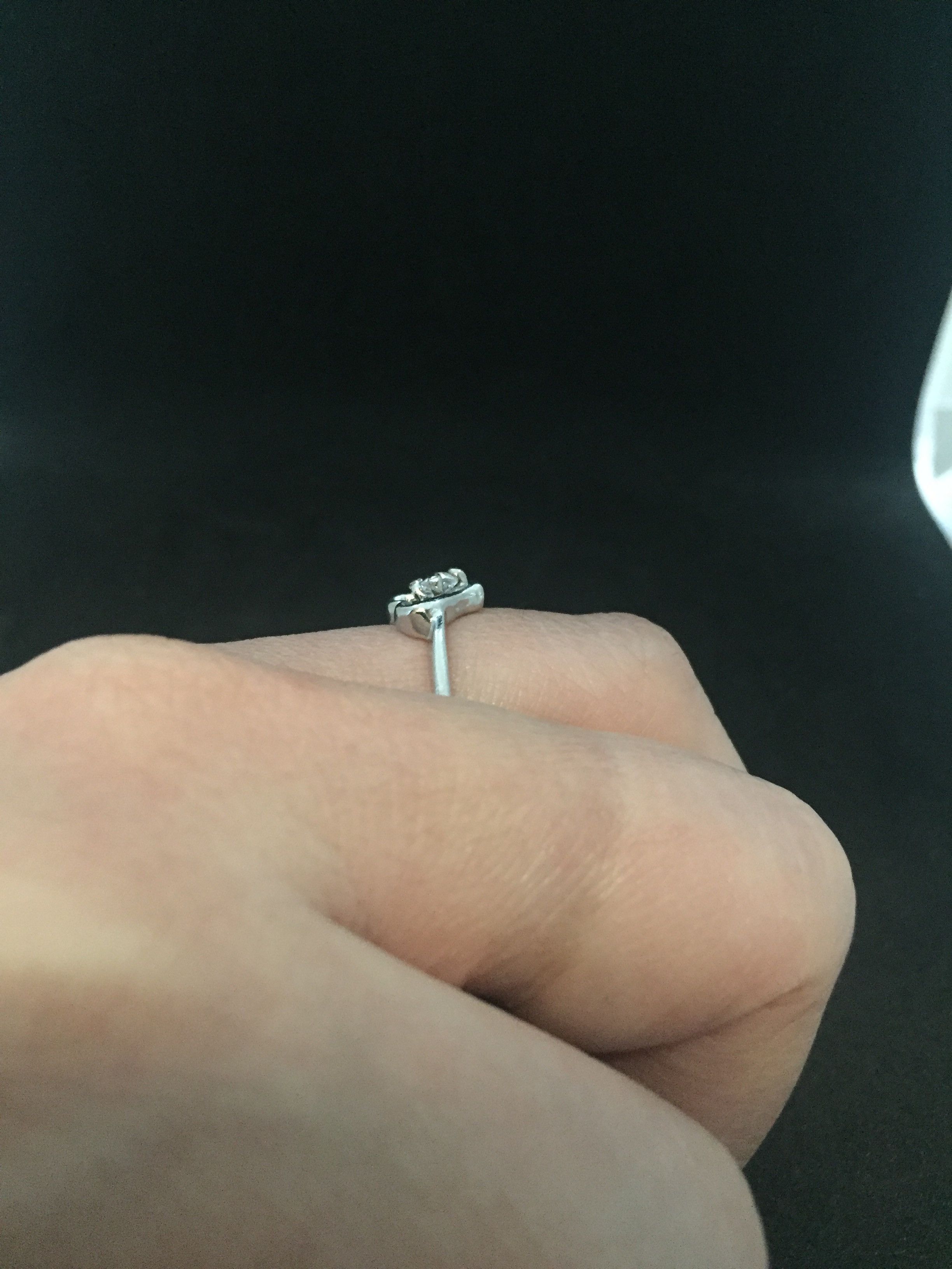 Jewelry Small clear cz heart Tibetan silver ring - Size 6 Size ONE SIZE - 4 Thumbnail