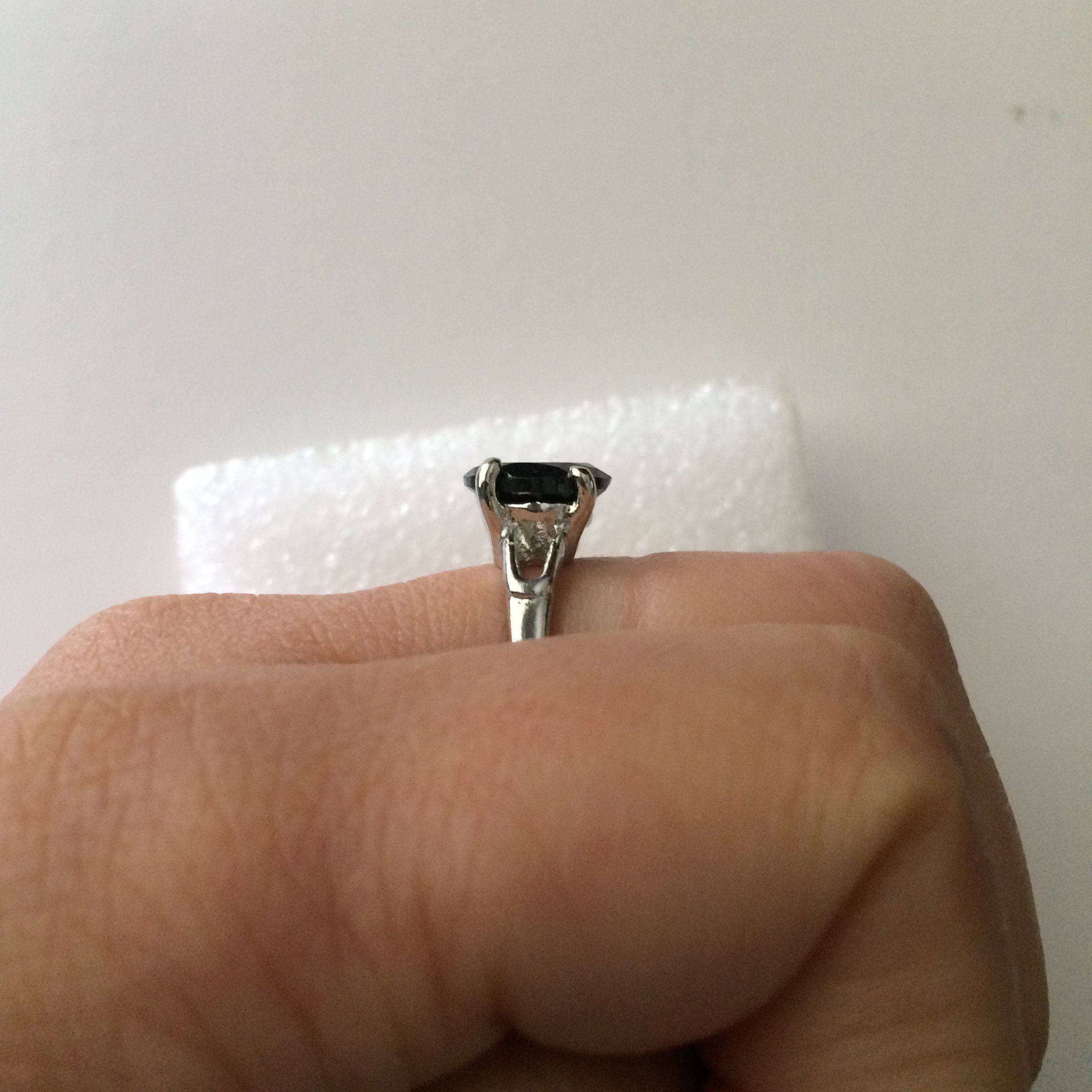 Jewelry Black CZ Ring - Size 8.75 Size ONE SIZE - 4 Thumbnail