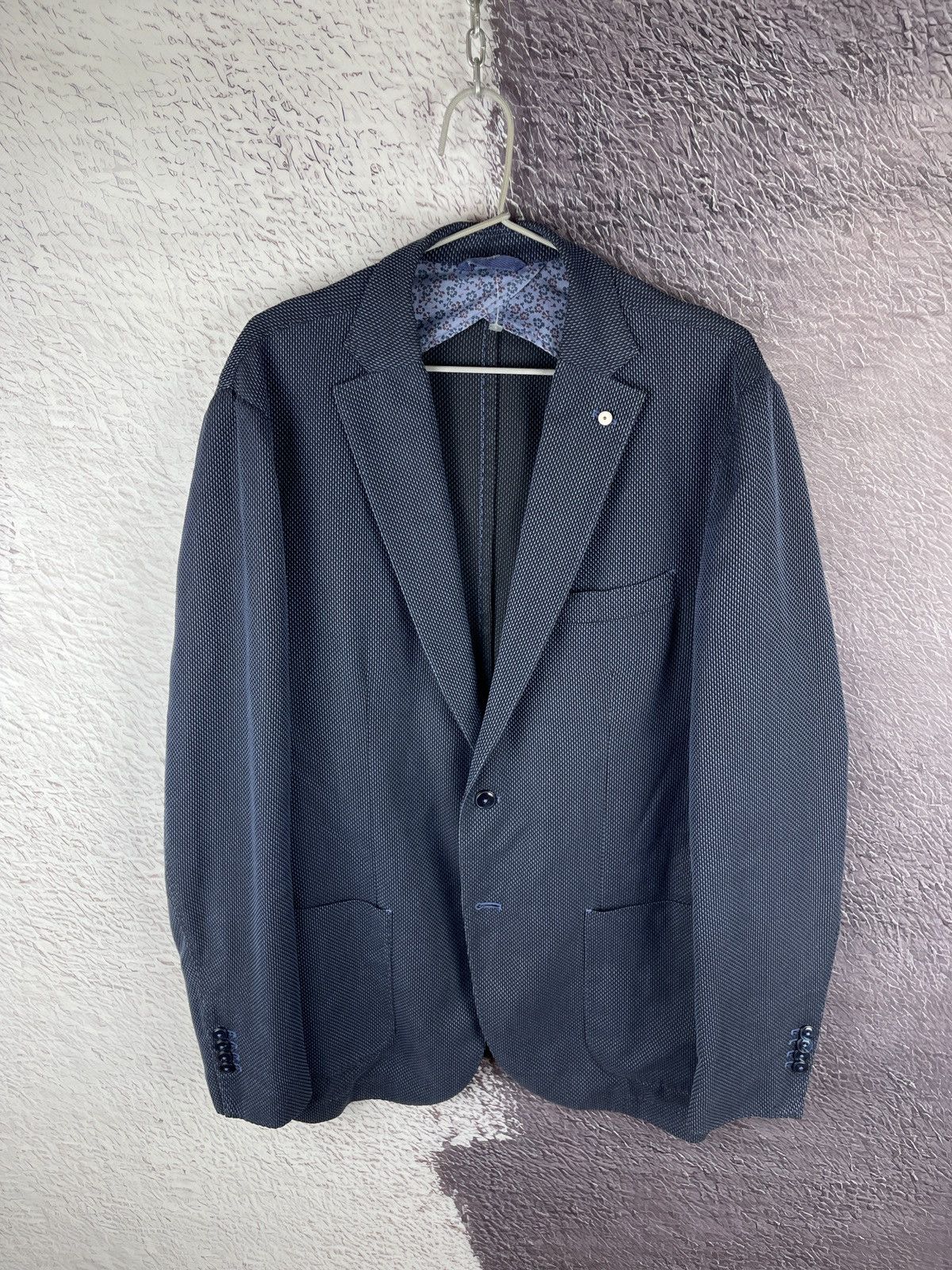 L.B.M. 1911 L.B.M. 1911 blue pattern 2 button blazer limited edition Size 44R - 1 Thumbnail