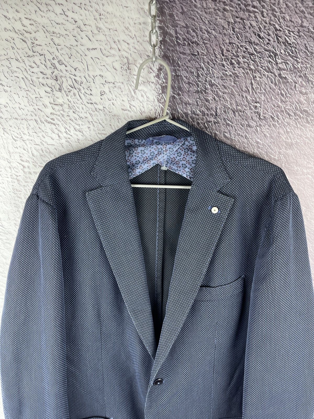 L.B.M. 1911 L.B.M. 1911 blue pattern 2 button blazer limited edition Size 44R - 12 Thumbnail