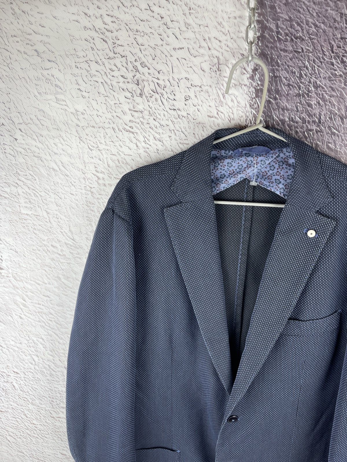 L.B.M. 1911 L.B.M. 1911 blue pattern 2 button blazer limited edition Size 44R - 6 Thumbnail