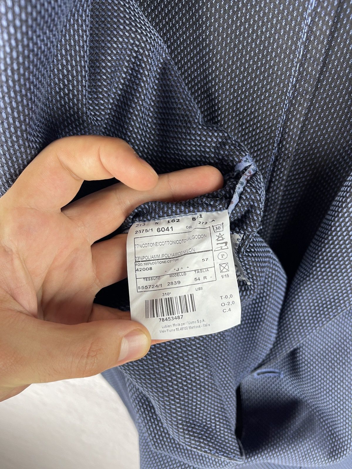 L.B.M. 1911 L.B.M. 1911 blue pattern 2 button blazer limited edition Size 44R - 14 Thumbnail