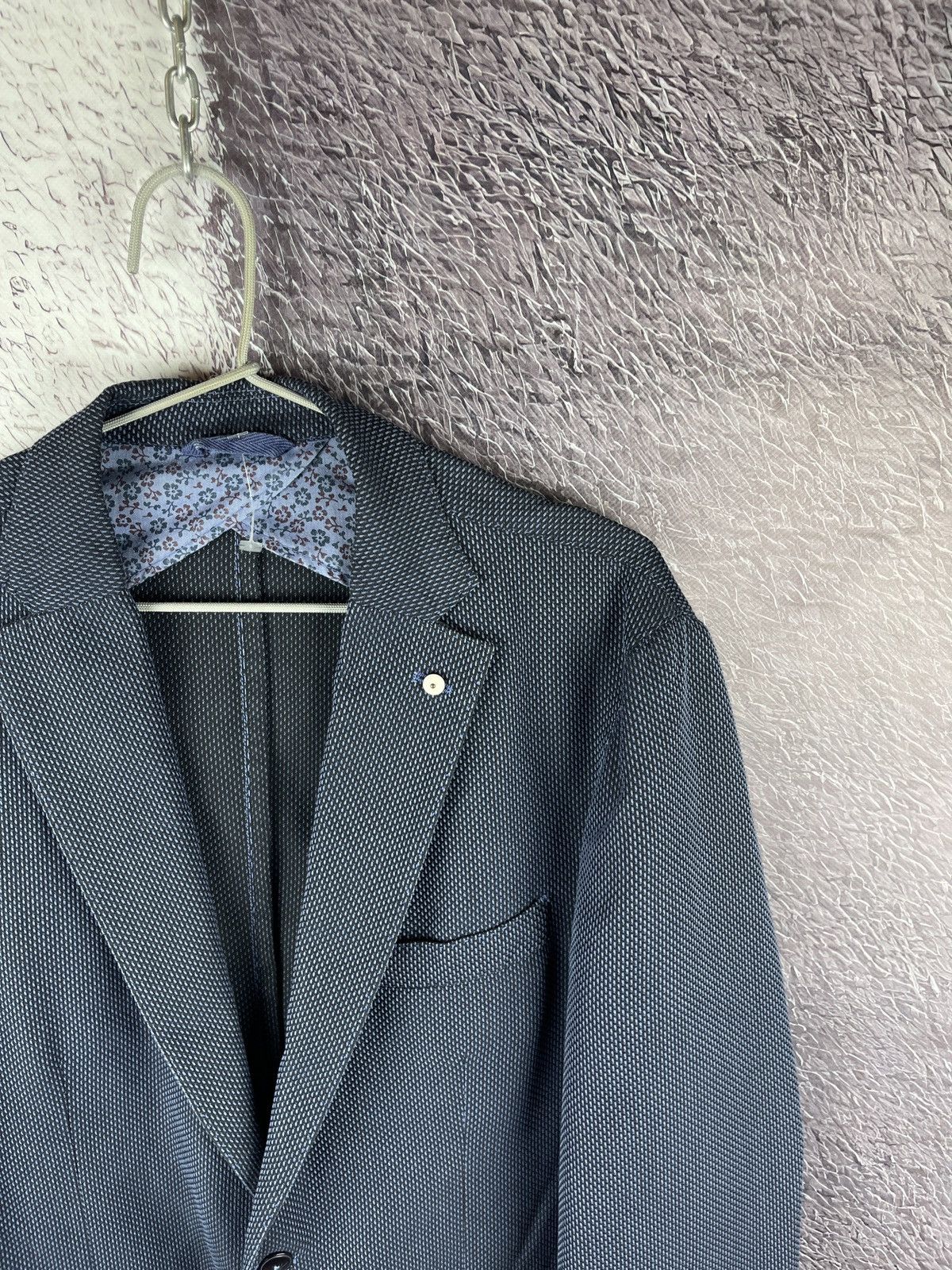 L.B.M. 1911 L.B.M. 1911 blue pattern 2 button blazer limited edition Size 44R - 7 Thumbnail