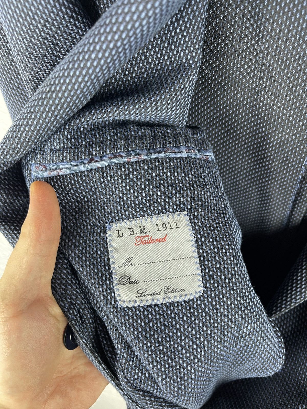 L.B.M. 1911 L.B.M. 1911 blue pattern 2 button blazer limited edition Size 44R - 13 Thumbnail