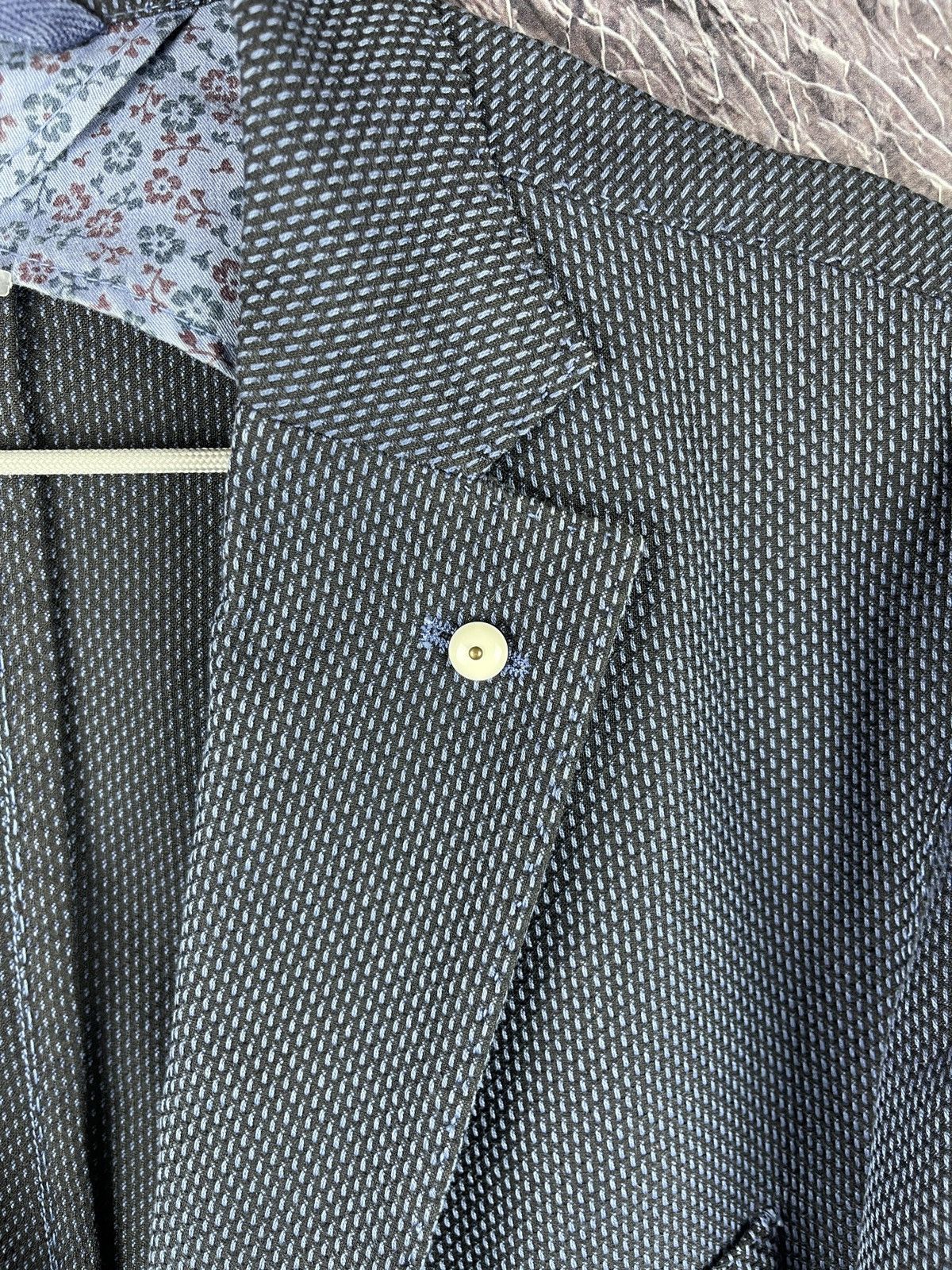 L.B.M. 1911 L.B.M. 1911 blue pattern 2 button blazer limited edition Size 44R - 8 Thumbnail