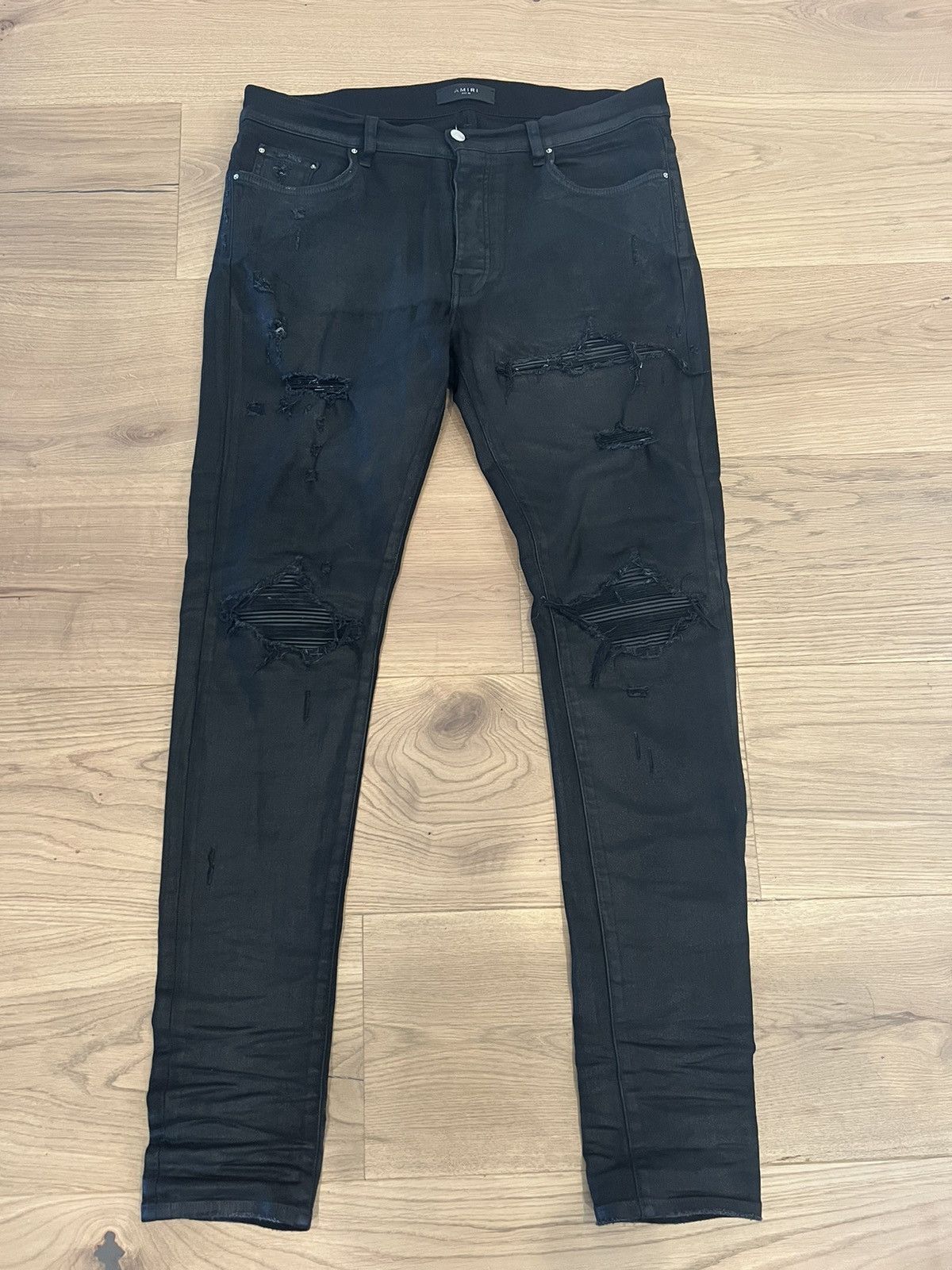 Amiri Amiri Black Wax Mx1 Size 36 | Grailed