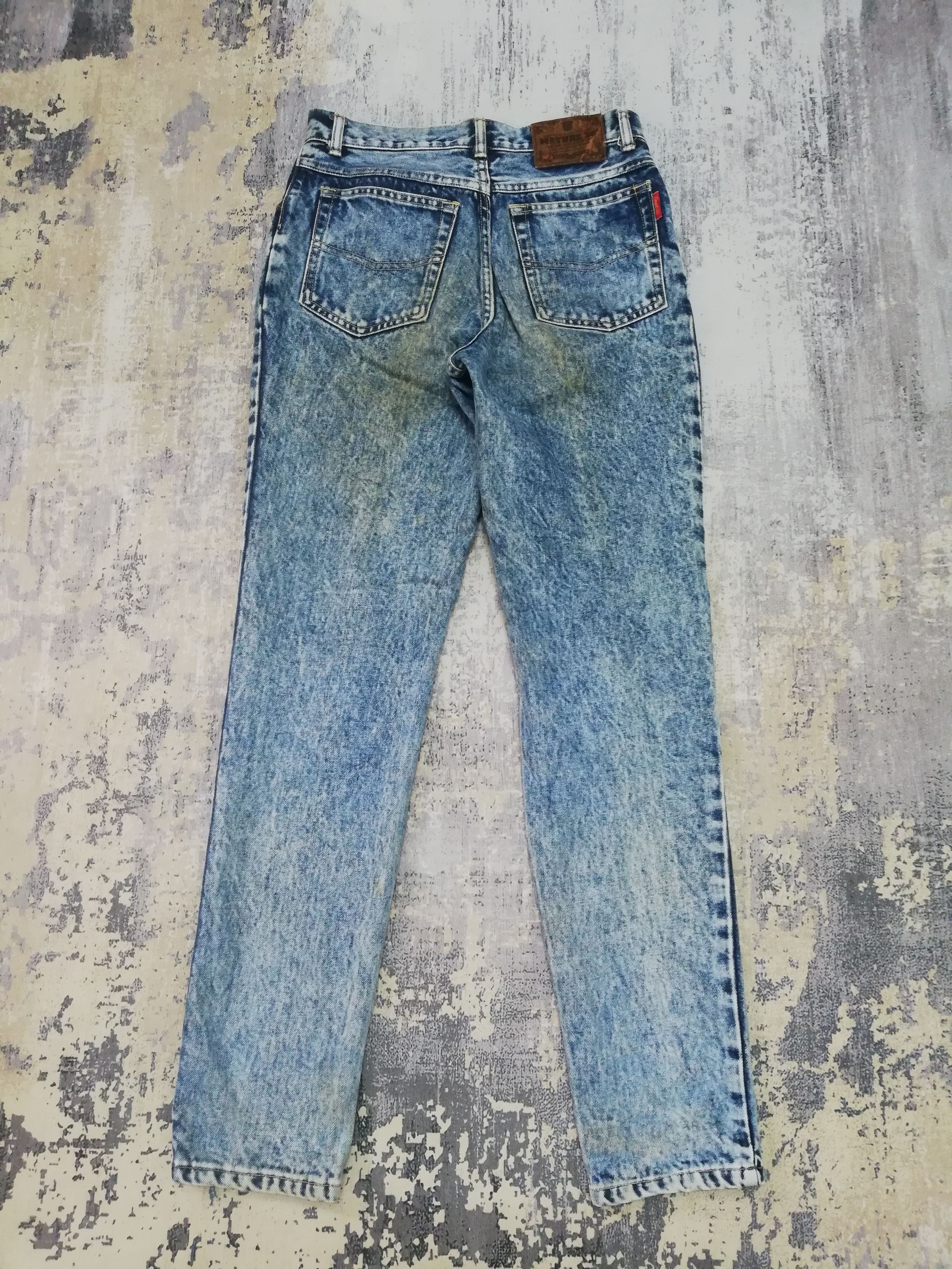 Seditionaries Japanese Acid Wash Jean Carrot Cut Retro Punk Jeans 30x31.5 Size US 30 / EU 46 - 2 Thumbnail