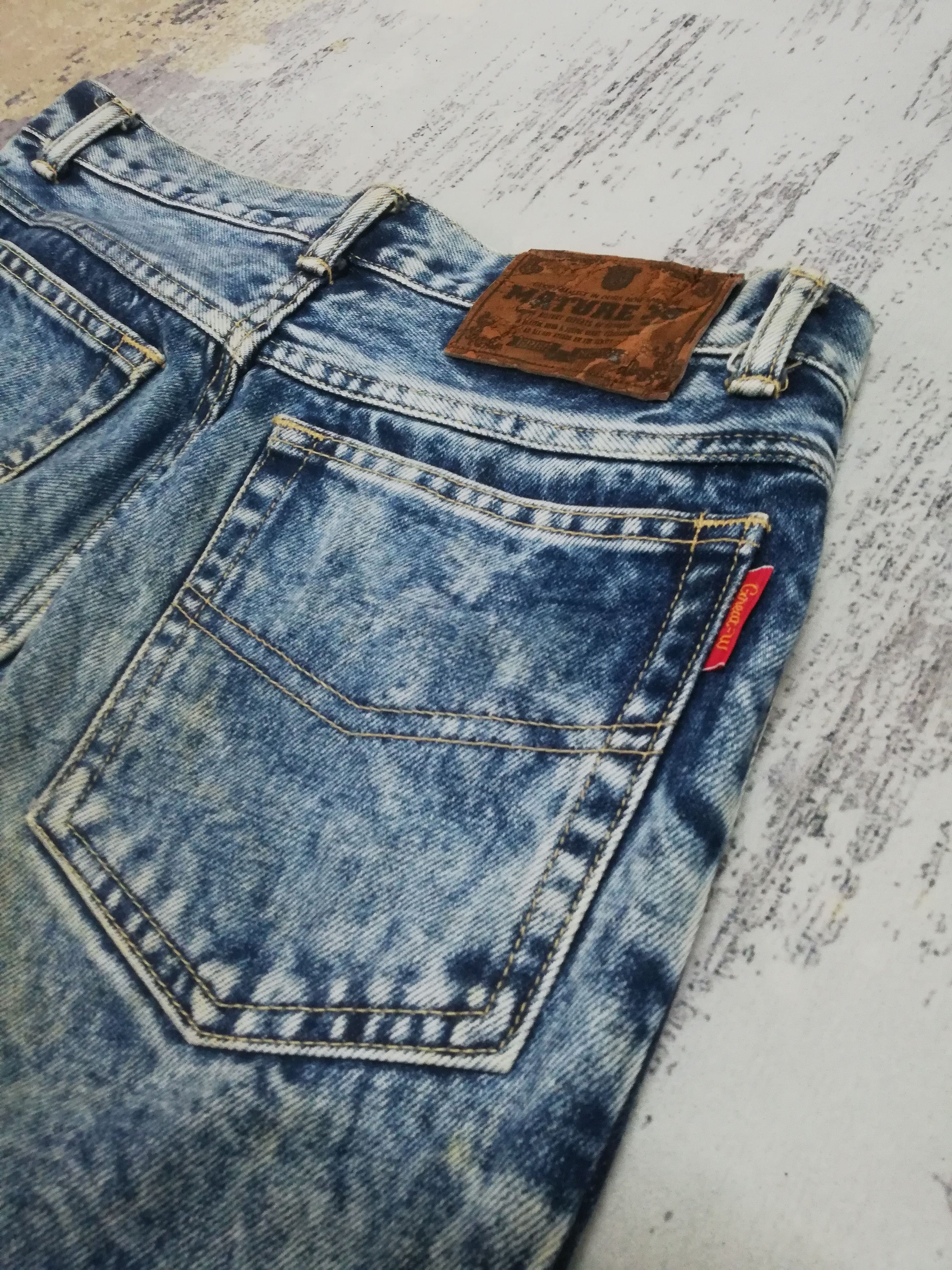 Seditionaries Japanese Acid Wash Jean Carrot Cut Retro Punk Jeans 30x31.5 Size US 30 / EU 46 - 6 Thumbnail