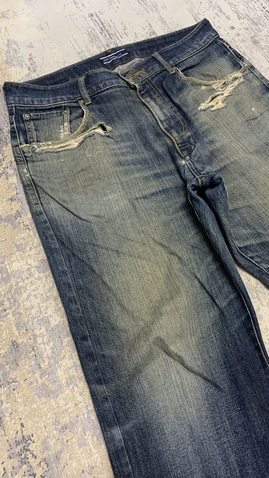 Japanese Brand Japanese Rusty Hysteric Glamour Style Distressed Denim Size US 34 / EU 50 - 4 Thumbnail
