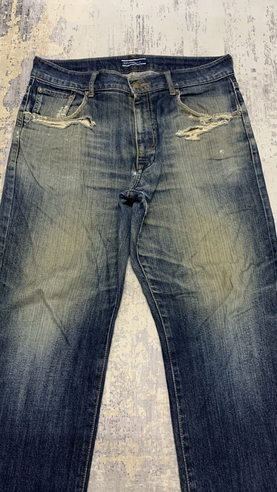 Japanese Brand Japanese Rusty Hysteric Glamour Style Distressed Denim Size US 34 / EU 50 - 2 Thumbnail
