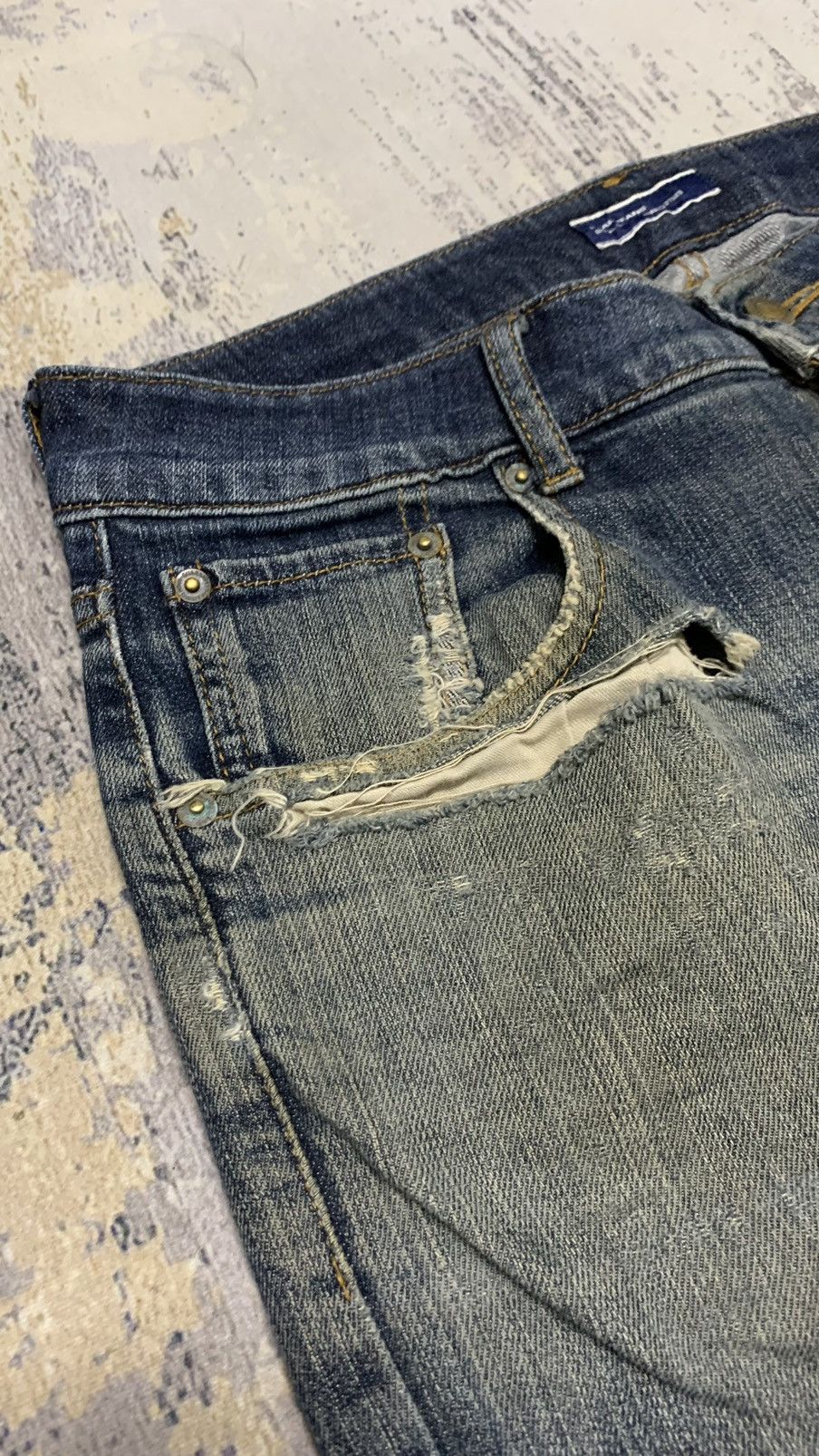 Japanese Brand Japanese Rusty Hysteric Glamour Style Distressed Denim Size US 34 / EU 50 - 5 Thumbnail