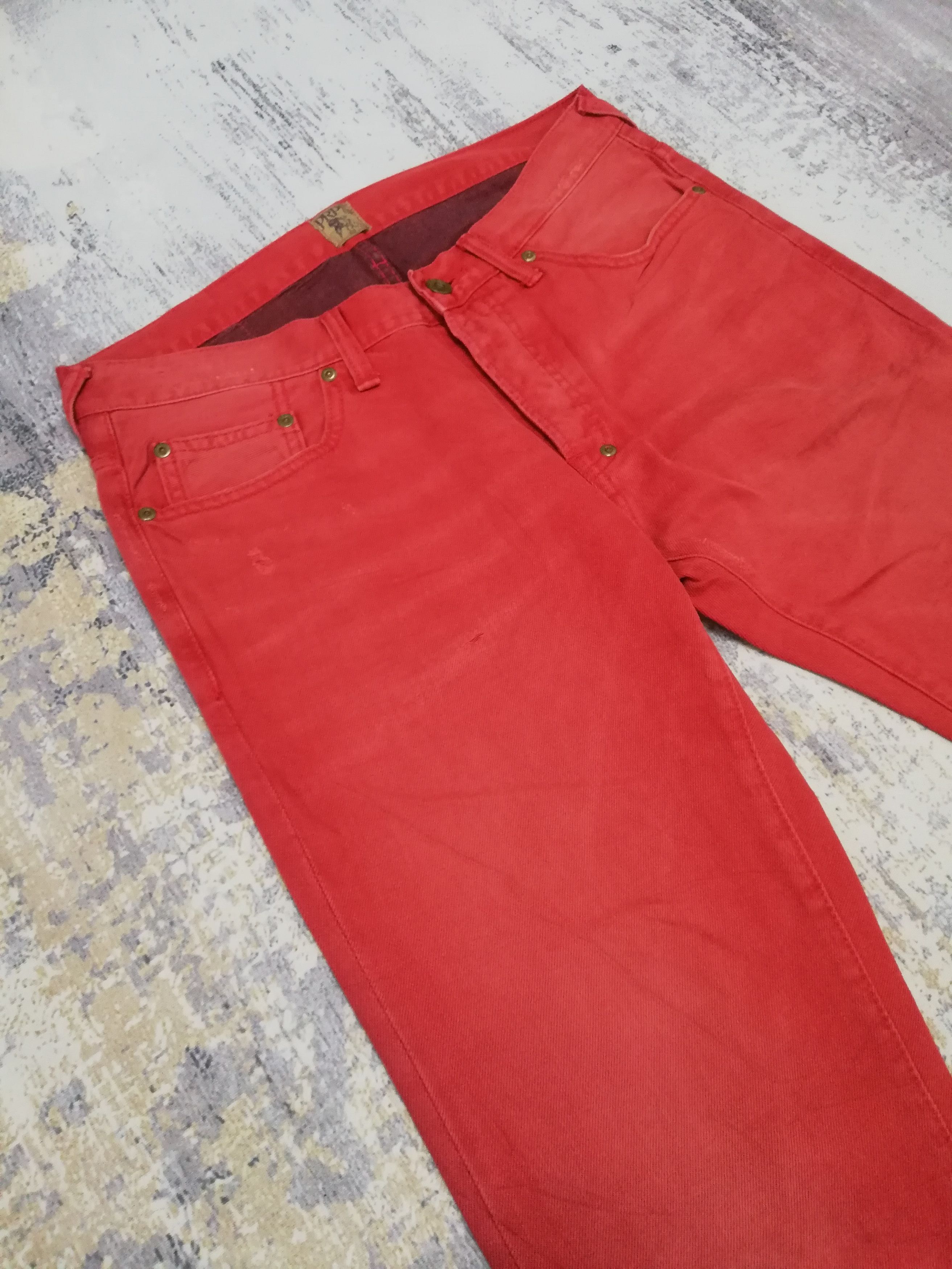 Japanese Brand Vtg PRPS Japanese Red Denim Slim Straight Leg Jeans W34 Size US 34 / EU 50 - 4 Thumbnail